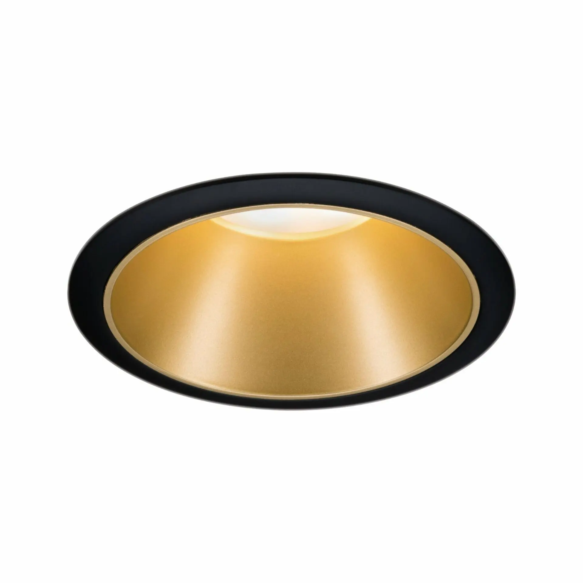 P 93403 Vestavné svítidlo LED Cole 6,5W černá/zlatá mat 3-krokové-stmívatelné 2700K teplá bílá - PAULMANN