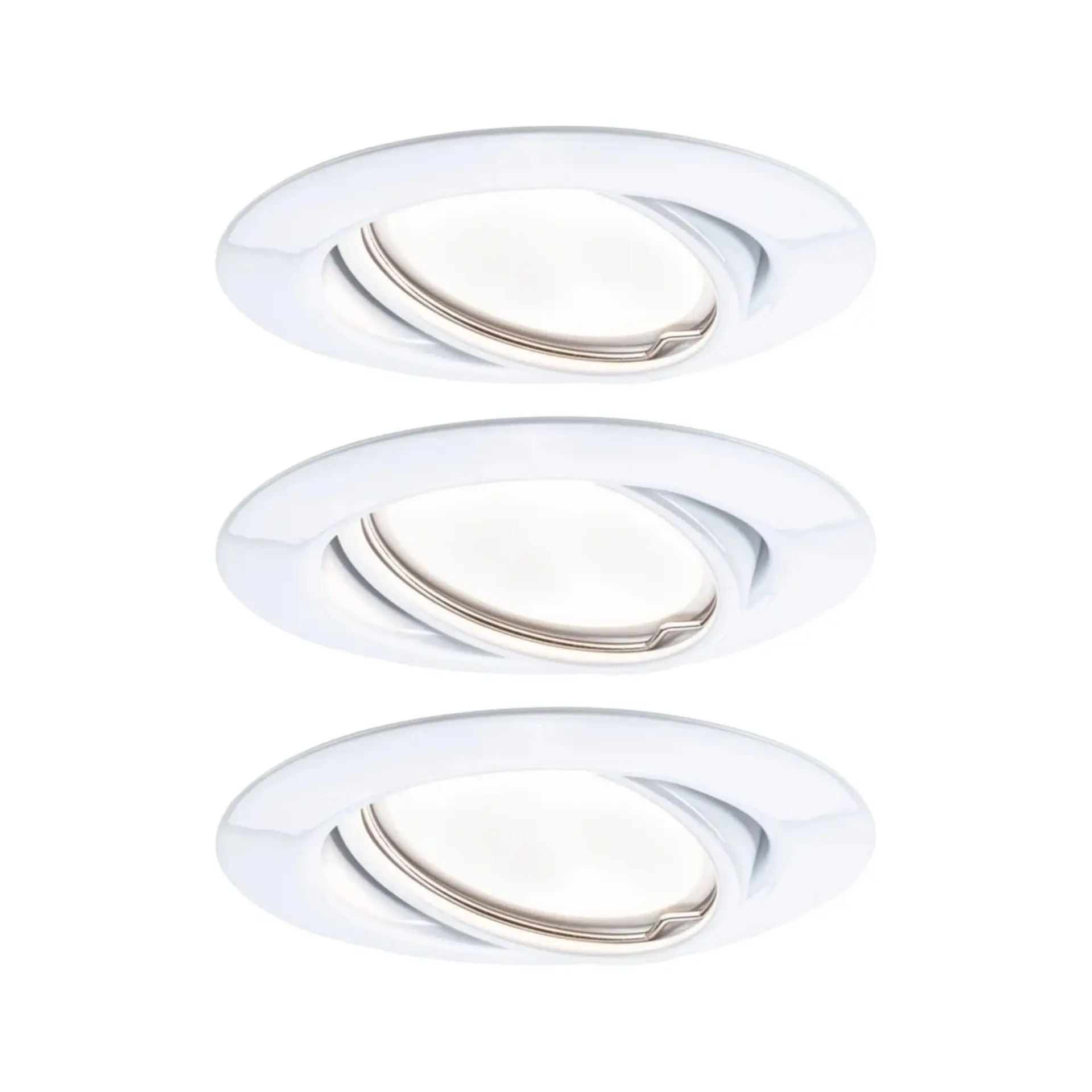 PAULMANN Vestavné svítidlo LED Base kruhové 3x5W GU10 bílá mat nastavitelné 934.22 P 93422