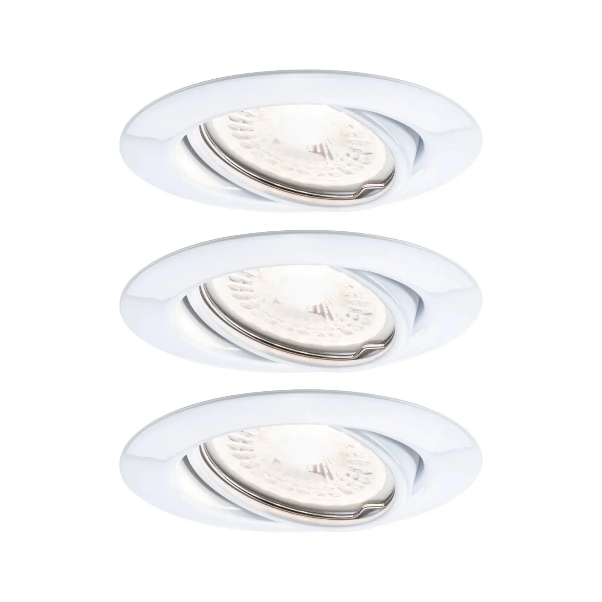 P 93426 Vestavné svítidlo LED Base kruhové 3x5W GU10 bílá mat nastavitelné 3-krokové-stmívatelné - PAULMANN