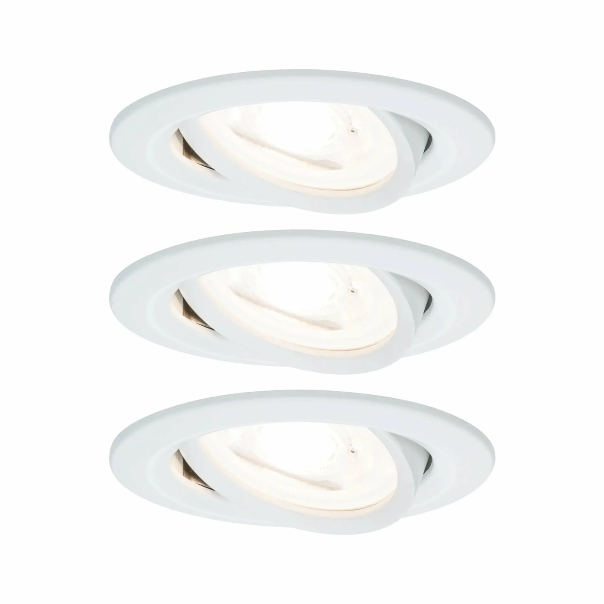 P 93431 Vestavné svítidlo LED Nova kruhové 3x6,5W GU10 bílá mat nastavitelné - PAULMANN