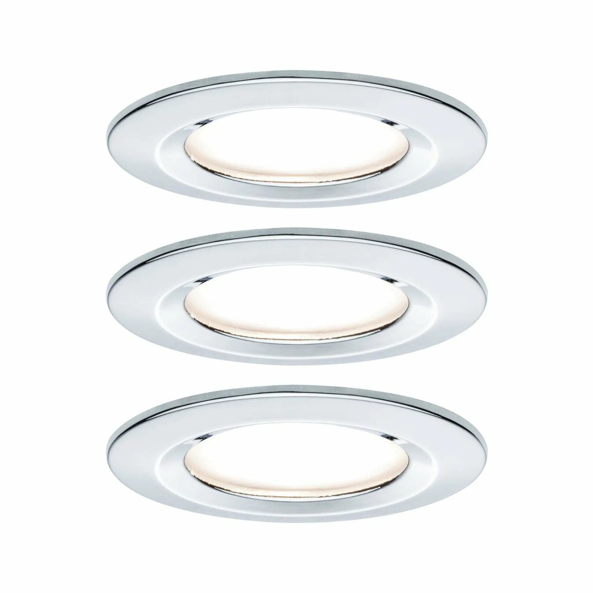 P 93445 Vestavné svítidlo LED Nova kruhové 3x6,5W GU10 chrom nevýklopné - PAULMANN