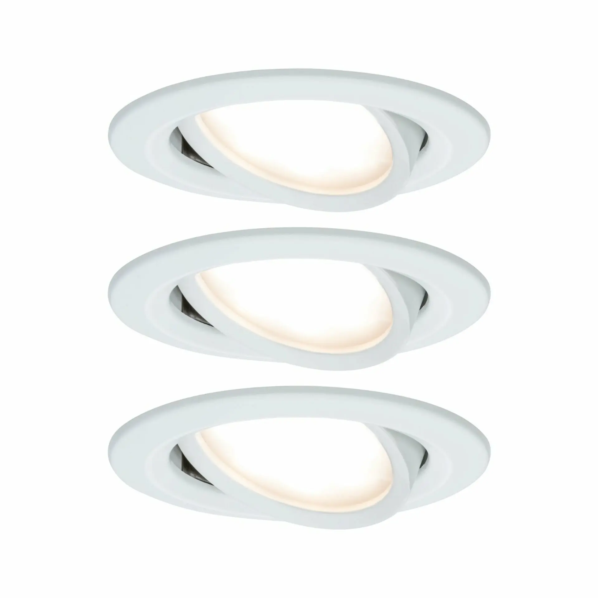 PAULMANN Vestavné svítidlo LED Nova kruhové 3x6,5W bílá mat nastavitelné 934.49 P 93449