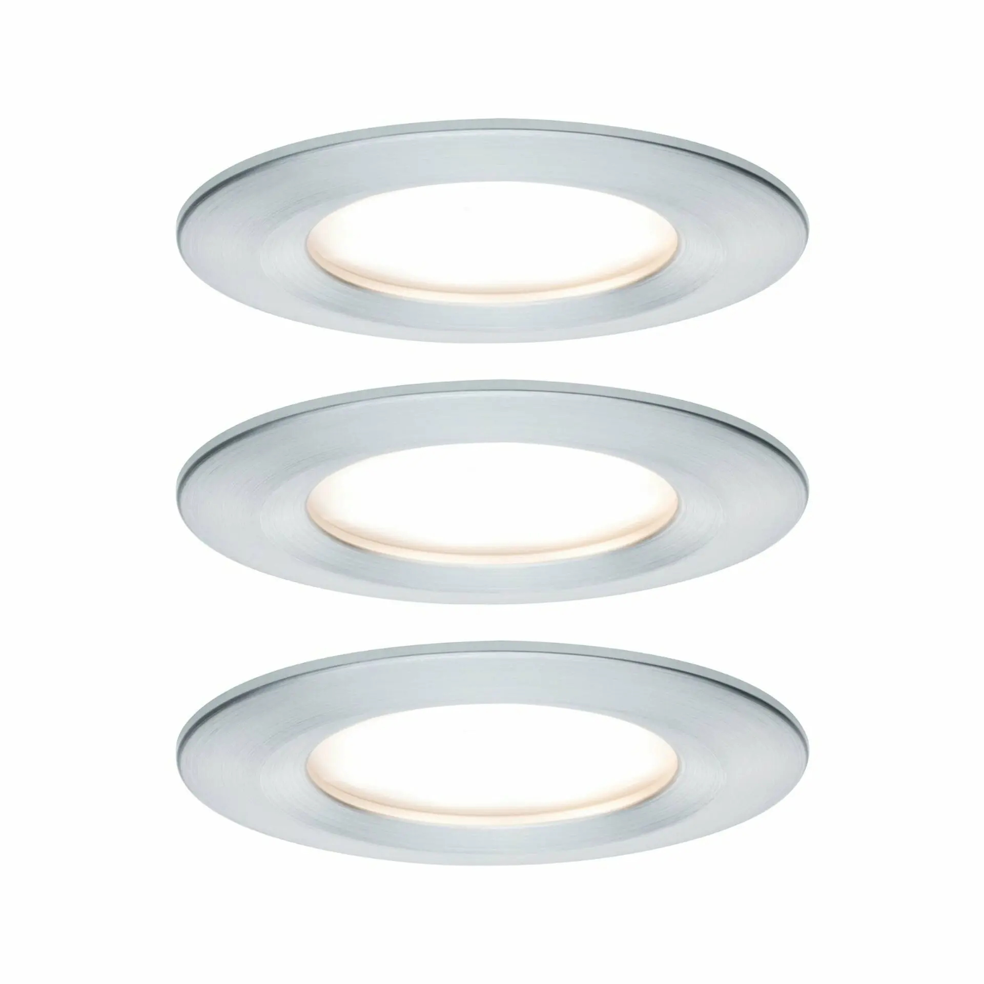 P 93462 Vestavné svítidlo LED Nova kruhové 3x6,5W hliník broušený nevýklopné - PAULMANN