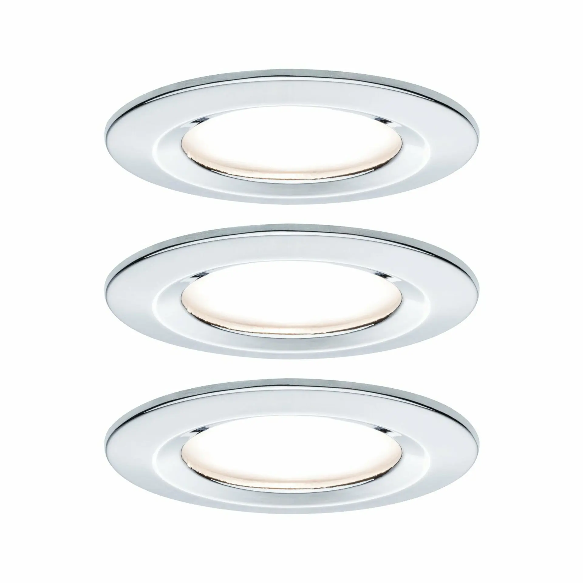 P 93463 Vestavné svítidlo LED Nova kruhové 3x6,5W chrom nevýklopné - PAULMANN
