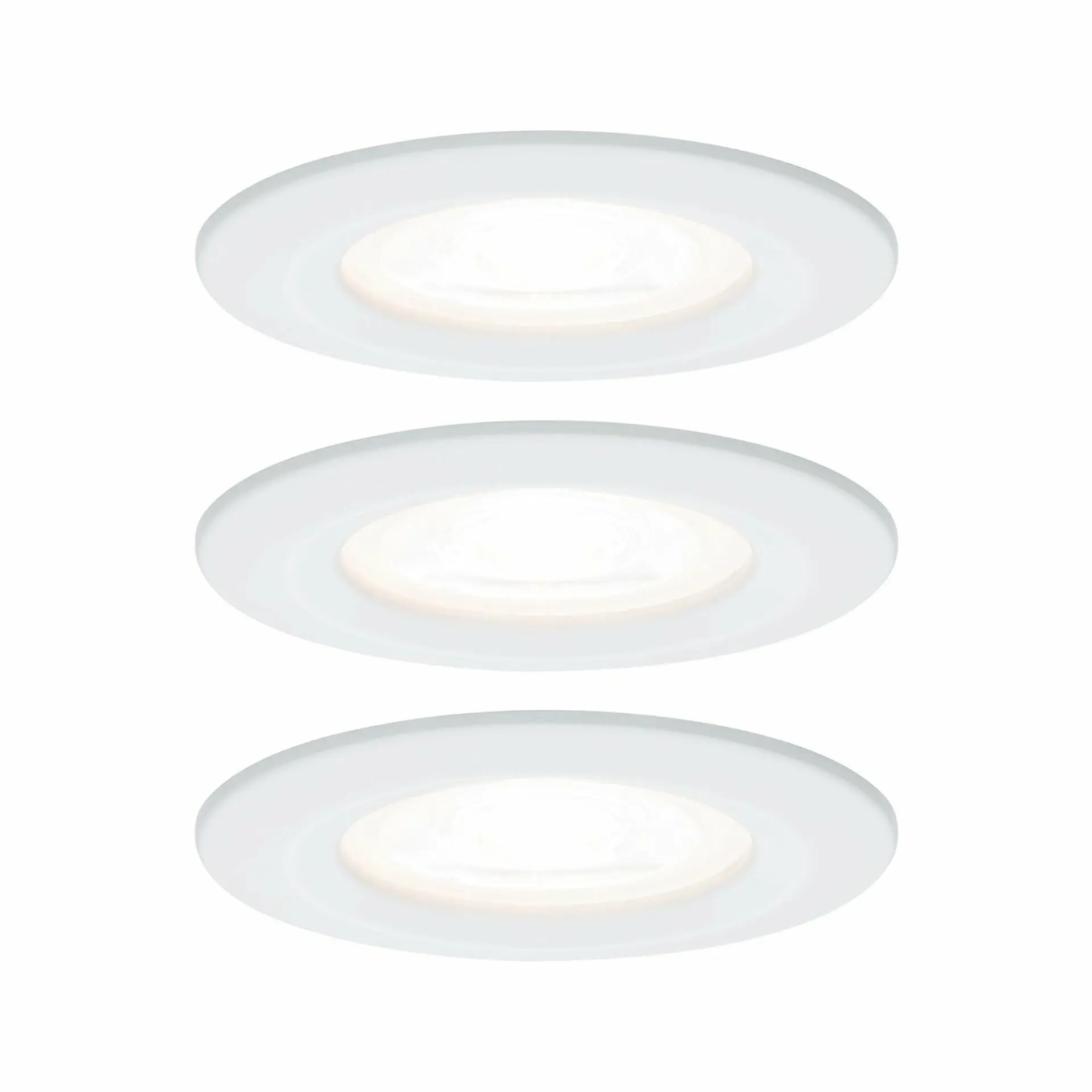 PAULMANN Vestavné svítidlo LED Nova kruhové 3x6,5W GU10 bílá mat nevýklopné 3-krokové-stmívatelné 934.78 P 93478