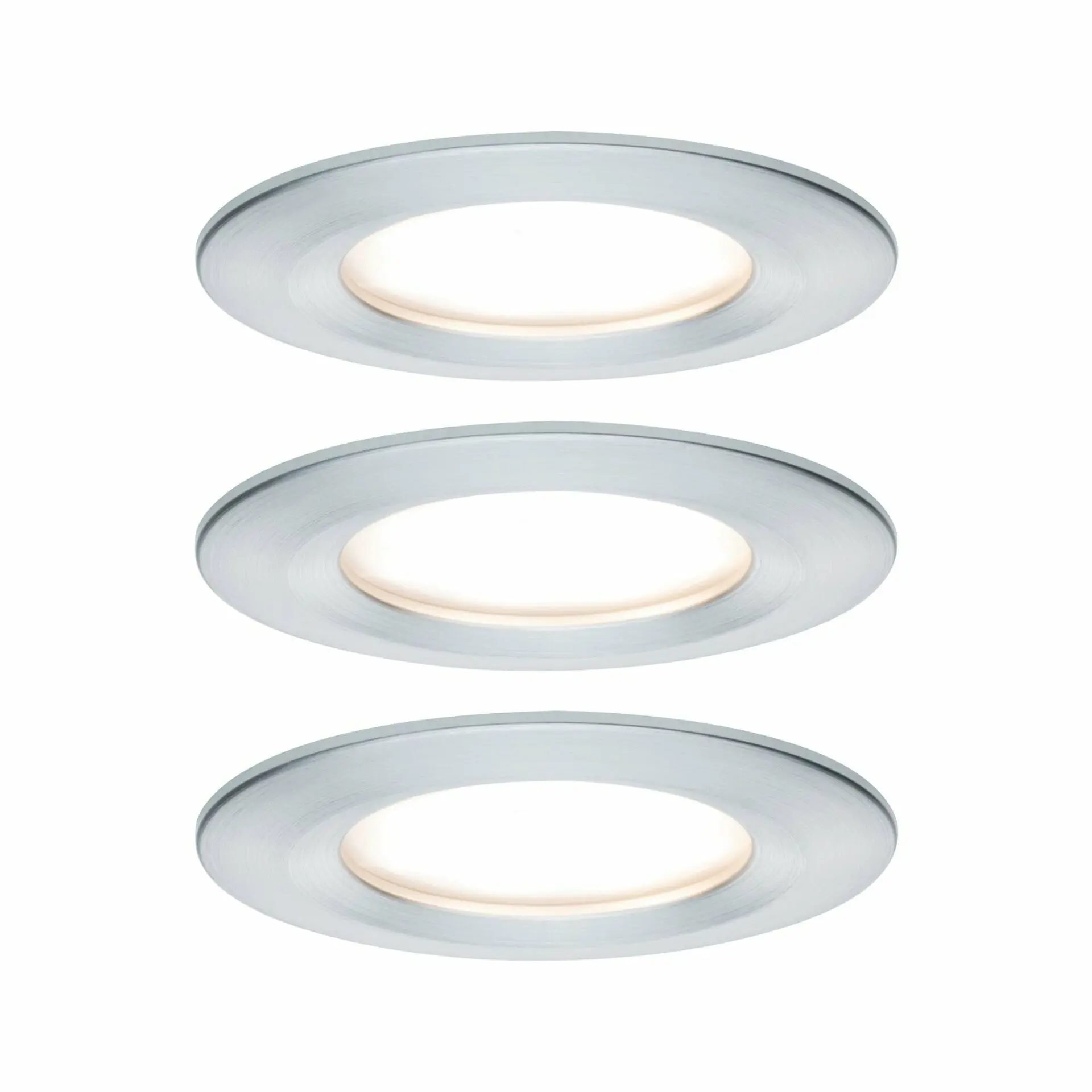 PAULMANN Vestavné svítidlo LED Nova kruhové 3x6,5W hliník broušený nevýklopné 3-krokové-stmívatelné 934.98 P 93498