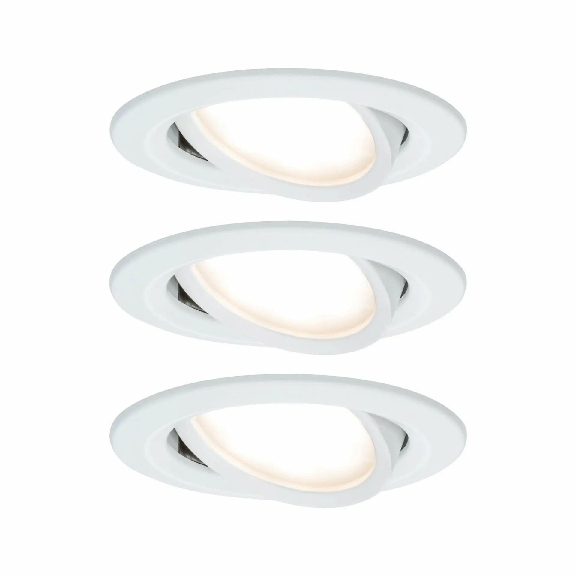 Paulmann vestavné svítidlo LED Coin Slim IP23 kruhové 6,8W bílá 3ks sada stmívatelné a nastavitelné 938.75 P 93875