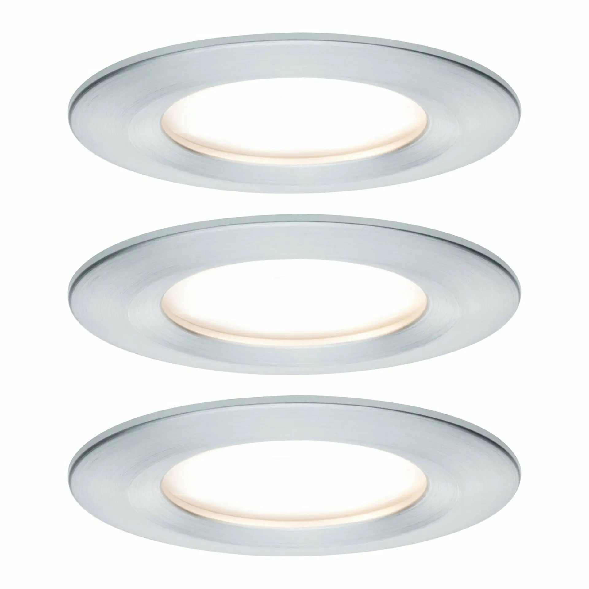 P 93901 Zápustné svítidlo LED Coin Slim IP44 kulaté 6,8W hliník 3ks stmívatelné - PAULMANN