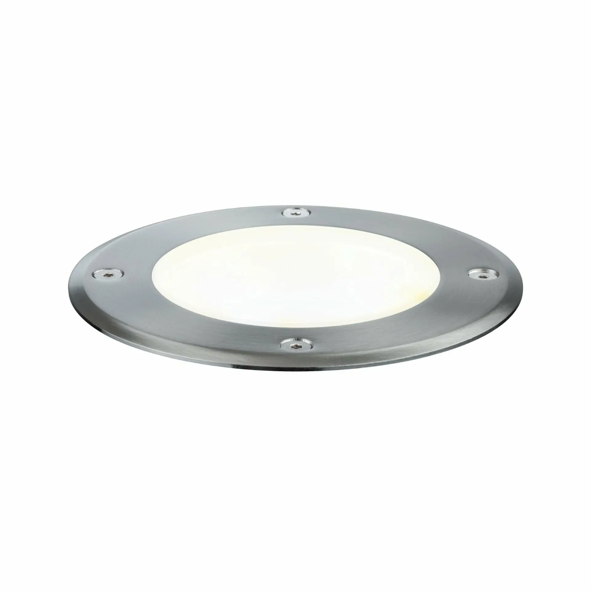 P 93908 Plug&Shine zemní zápustné svítidlo IP67 3000K 38° 6W 24V stříbrná výklopné - PAULMANN