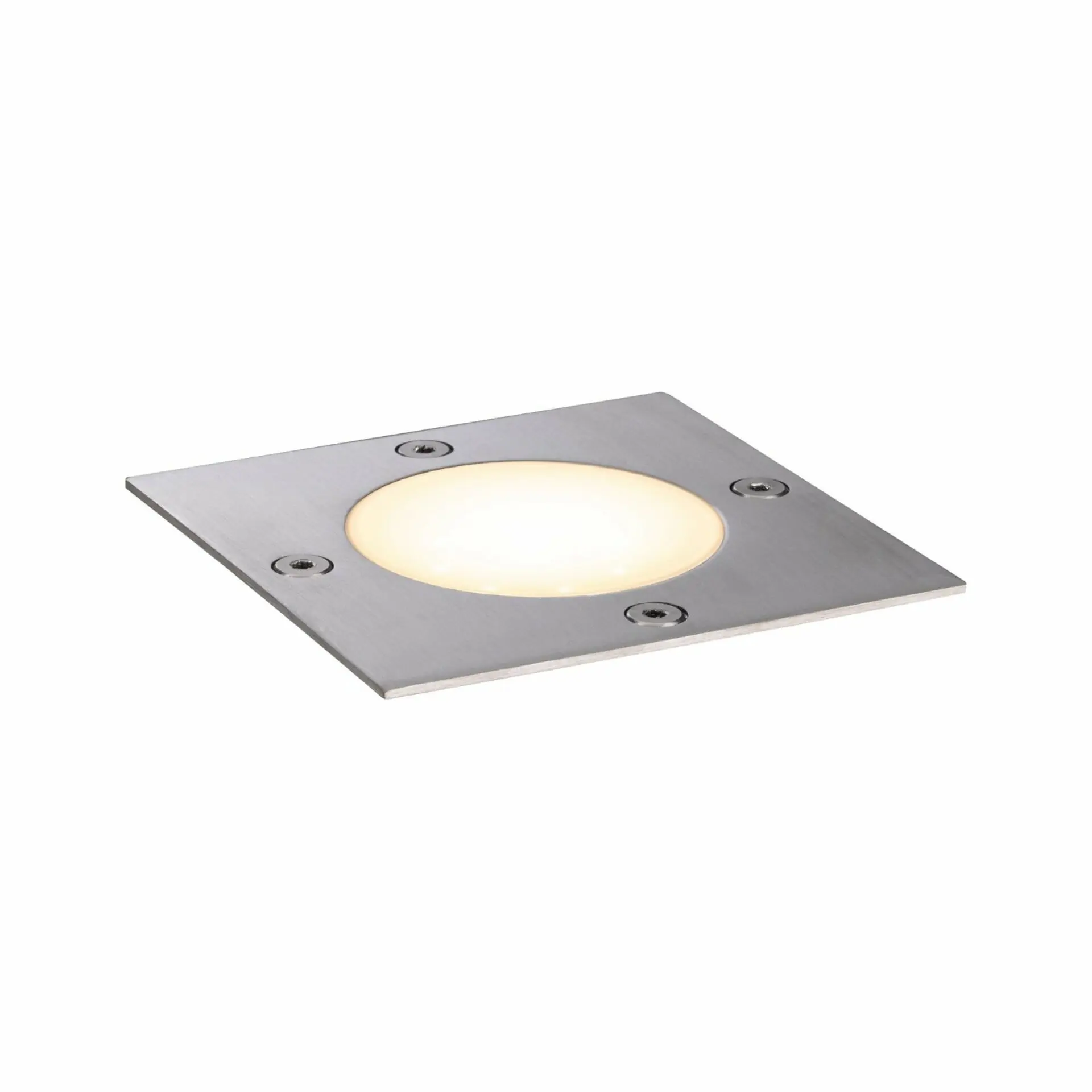 P 94227 Plug & Shine zemní svítidlo hranaté IP65 3000K 4W 24V stříbrná - PAULMANN