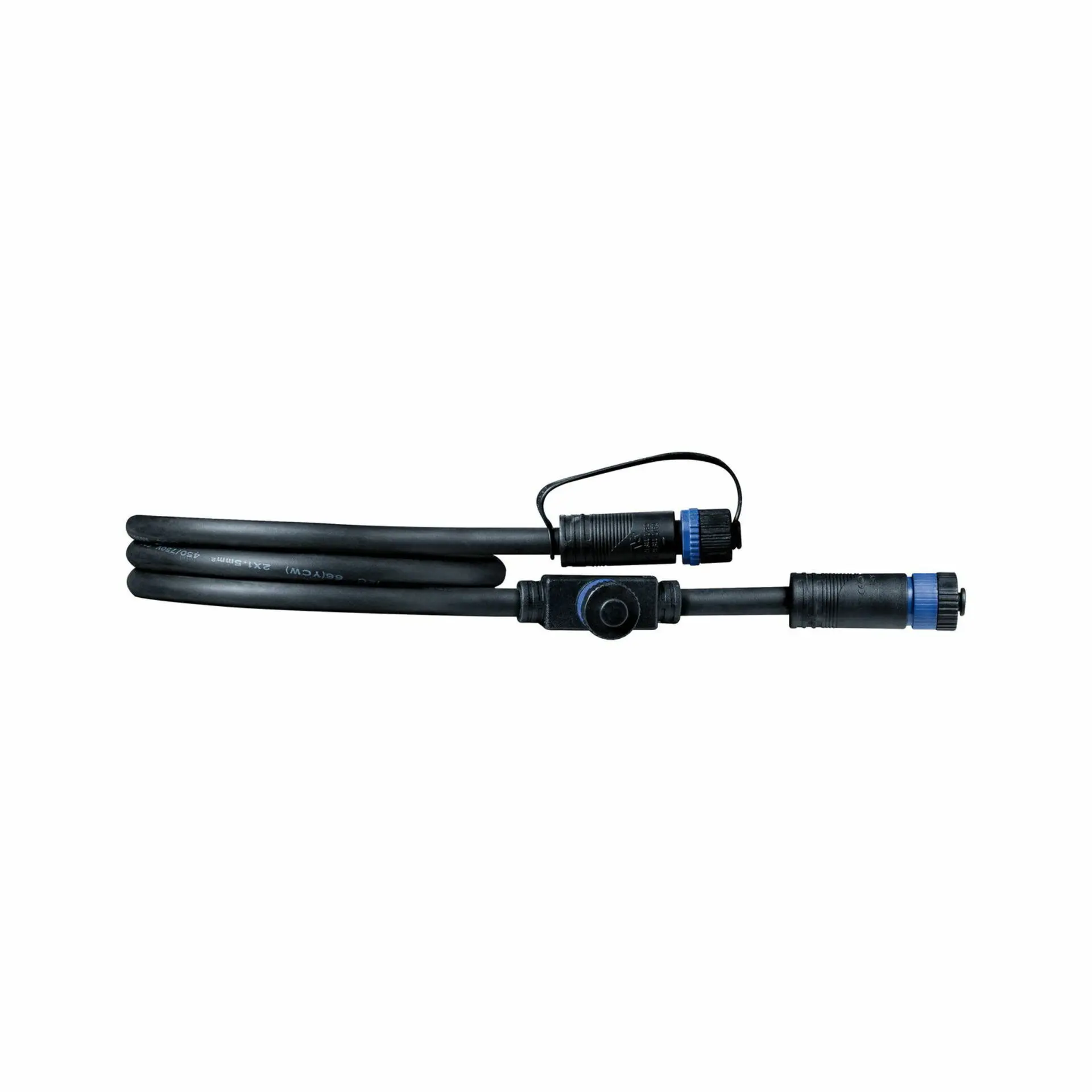 P 94273 AKCE - Kabel Outdoor Plug + Shine IP68 1m 1in-2out 2x1,5qmm černý - PAULMANN