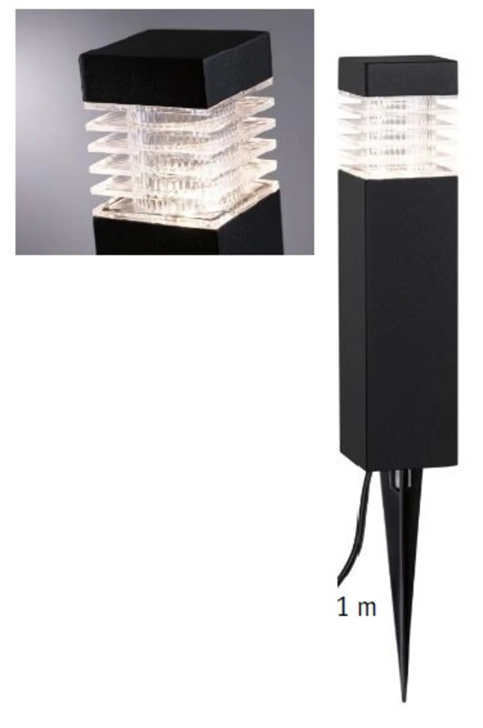 VÝPRODEJ VZORKU PAULMANN Venkovní svítidlo Bollard hranaté Outdoor L+L IP44 12V 1,2W