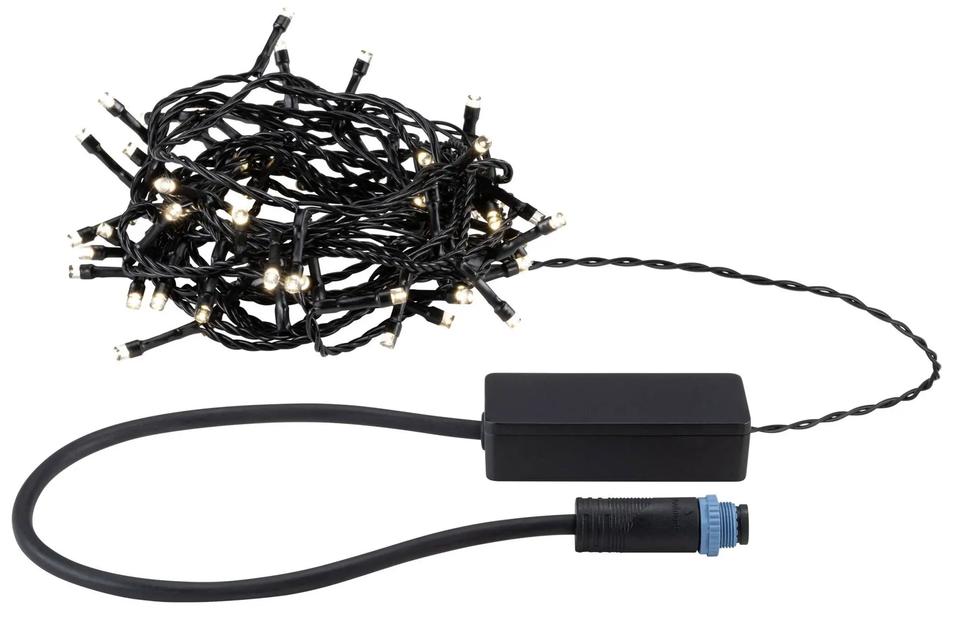 PAULMANN Plug & Shine LED světelný řetěz Yuna teplá bílá 7,4m IP44 1,3W černá