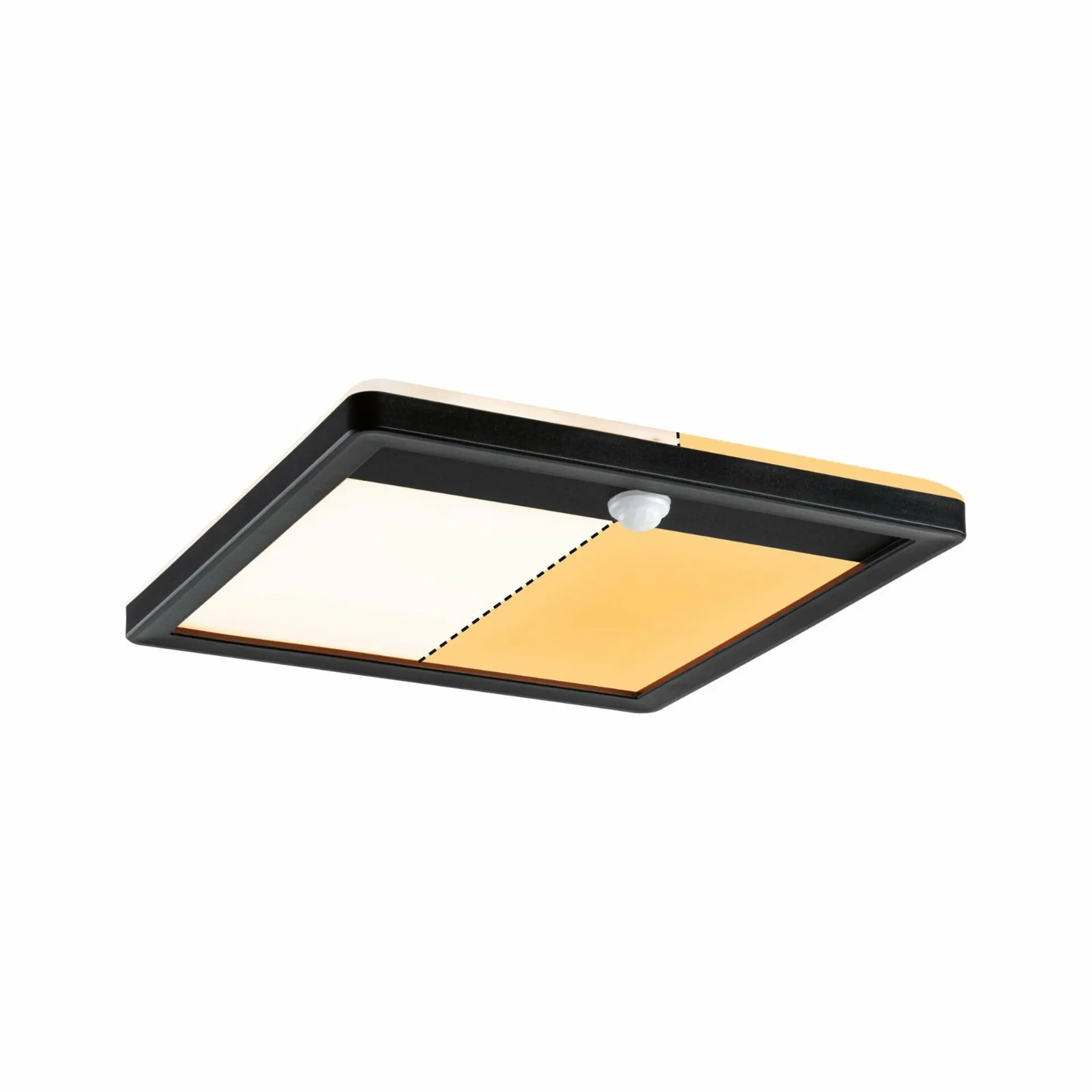 P 94709 LED venkovní panel Lamina Backlight pohybové čidlo neláká hmyz IP44 hranaté 250x47mm CCT 14W 230V černá umělá hmota - PAULMANN