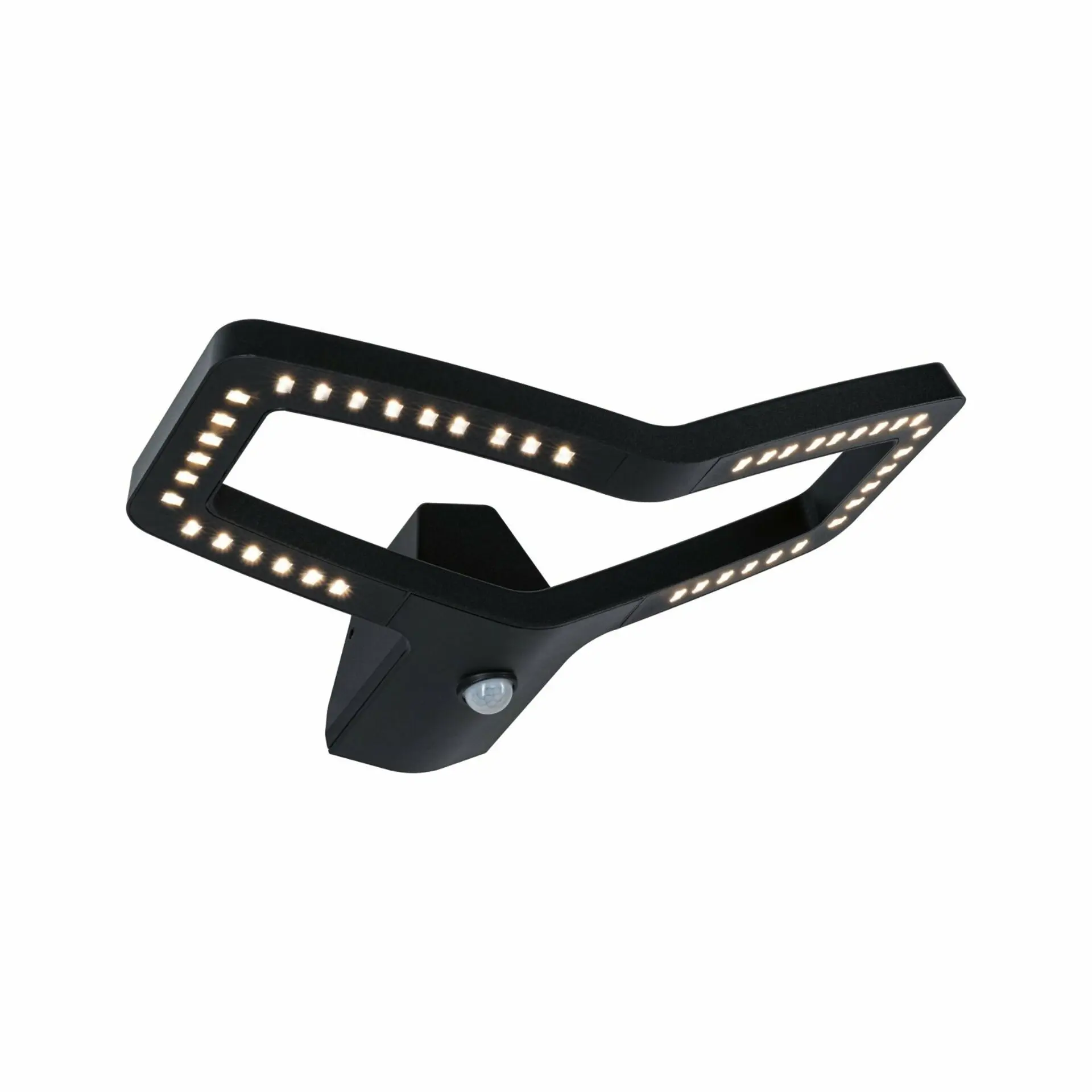 P 94795 LED venkovní nástěnné svítidlo Alara pohybové čidlo IP44 hranaté 375x270mm 3000K 10W 230V antracit kov - PAULMANN