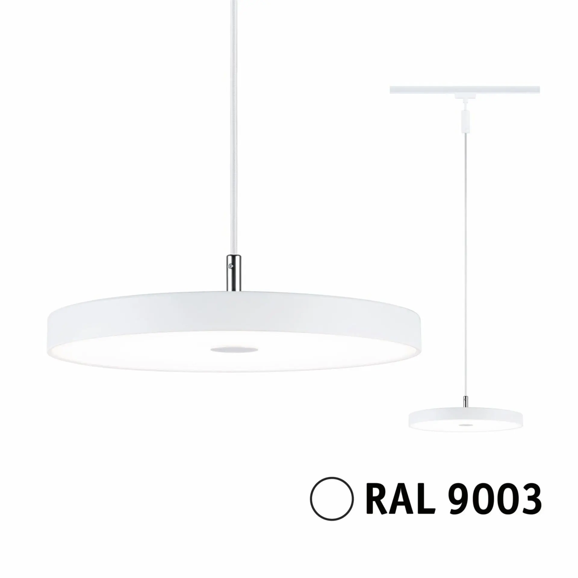 P 94901 URail LED závěs 3-krokové-stmívatelné Hildor 15W 3000K stmívatelné 230V bílá - PAULMANN