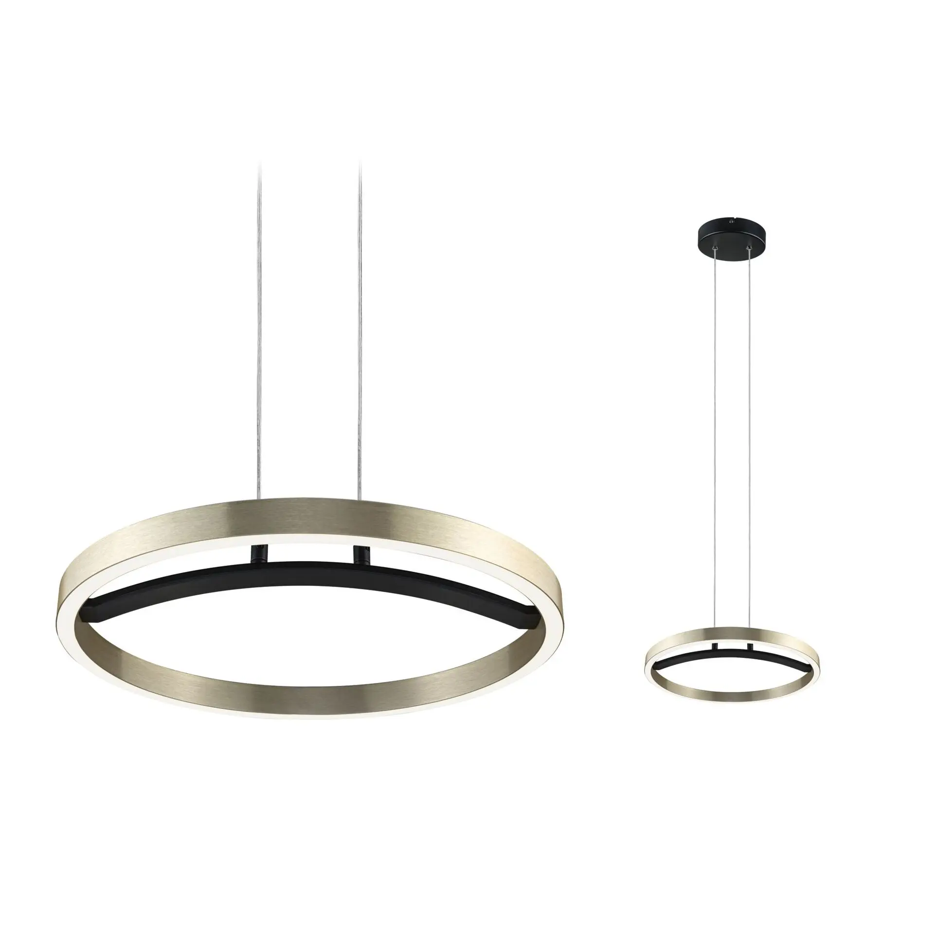 PAULMANN LED závěsné svítidlo 3-krokové-stmívatelné Melira 2700K 24W černá mat/zlatá