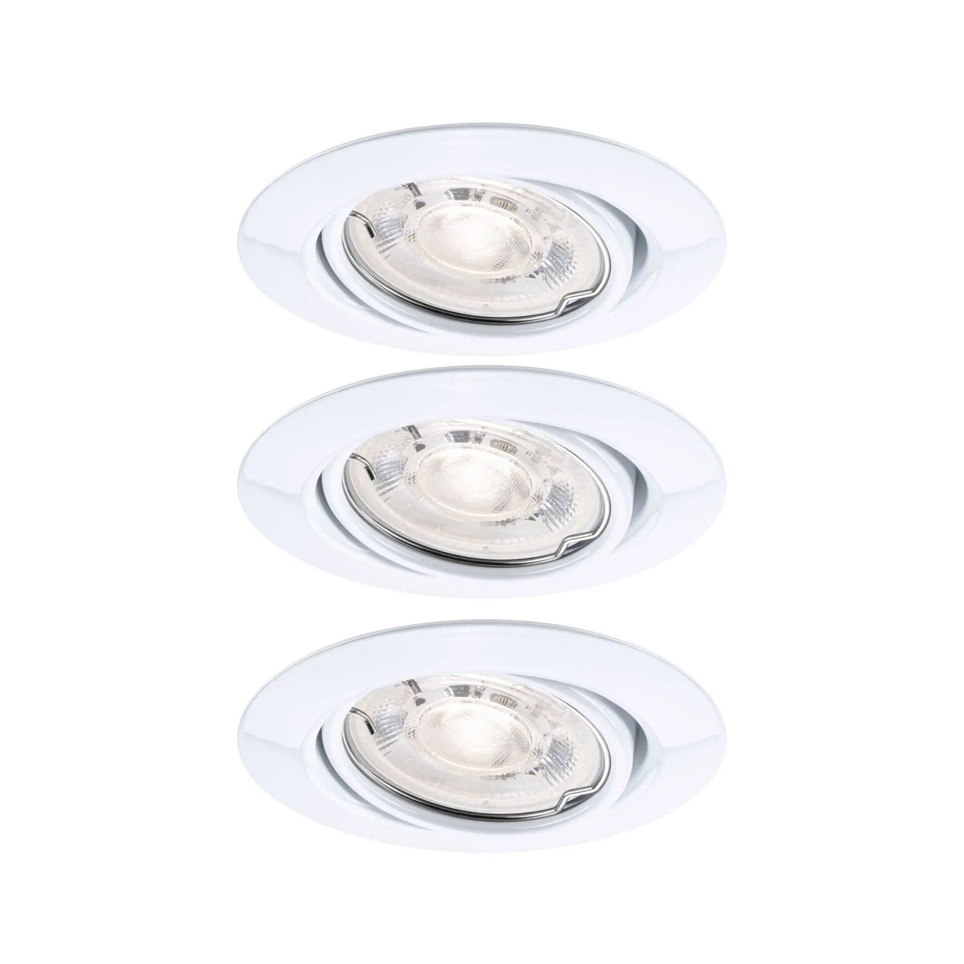 PAULMANN LED vestavné svítidlo Base GU10 Flat výklopné 3x4W 230V 2700K bílá