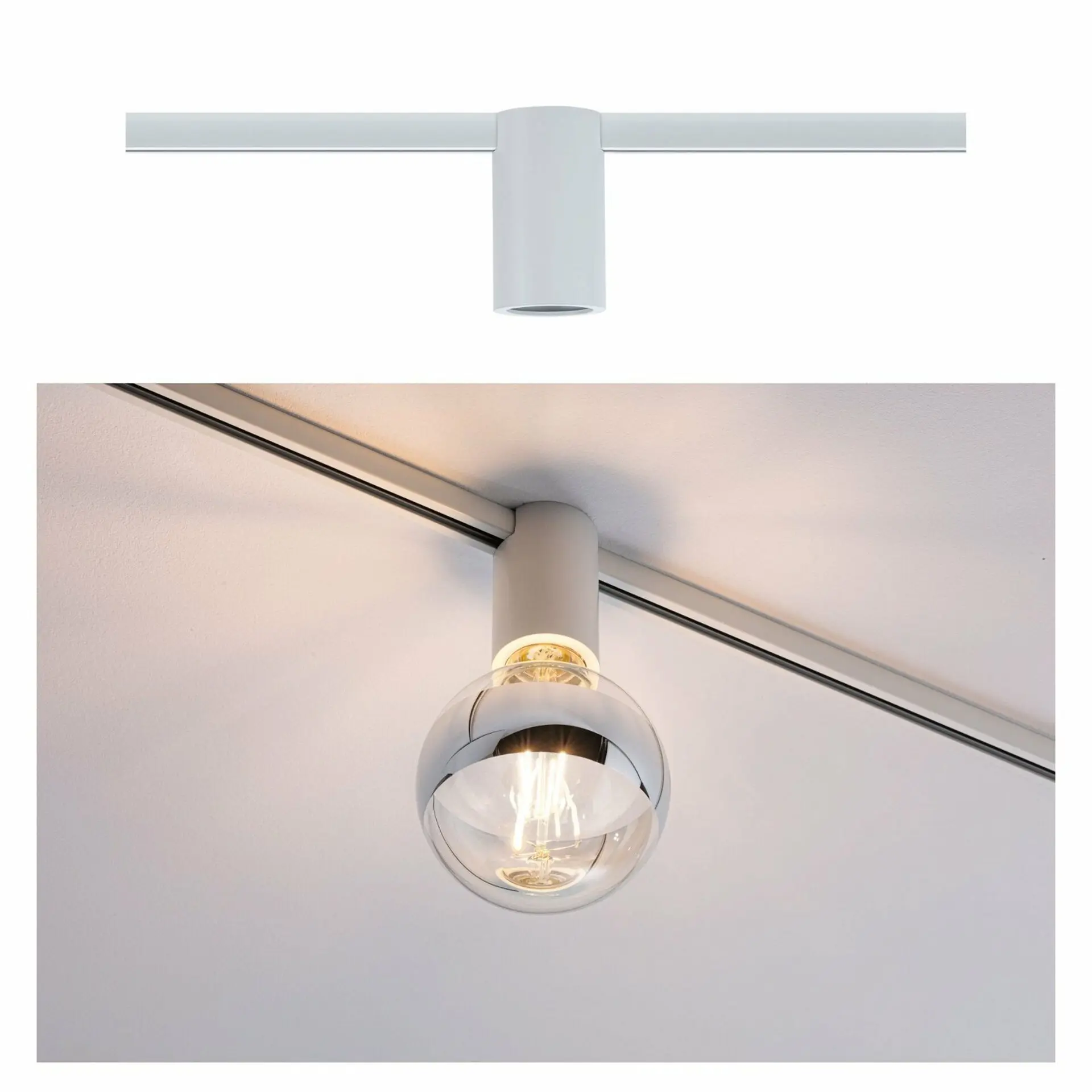 PAULMANN URail spot Ceiling Socket bílá E27 stmívatelné bez zdroje světla 949.74