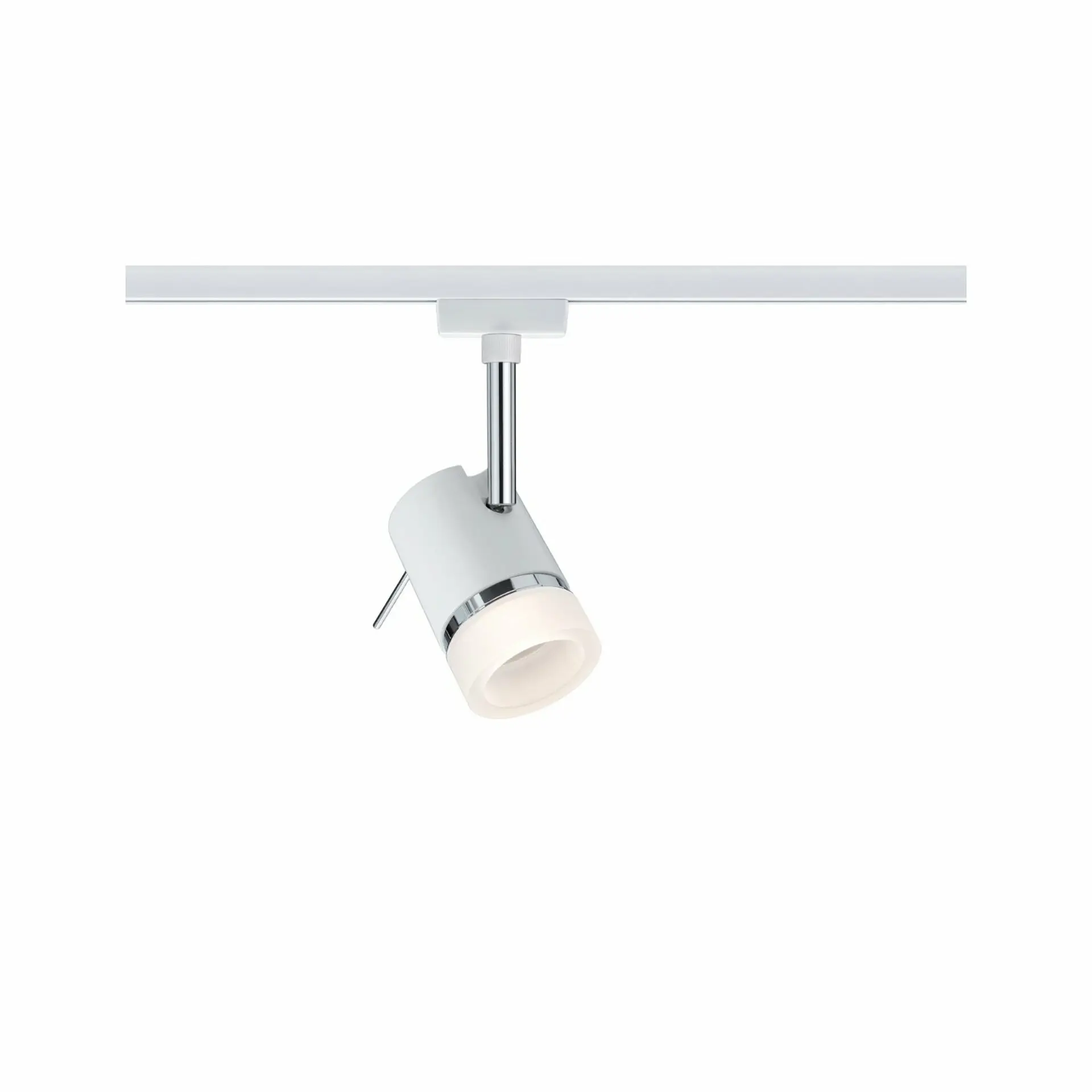 P 95363 URail spot Pipe bílá/chrom max. 10W GU10 - PAULMANN