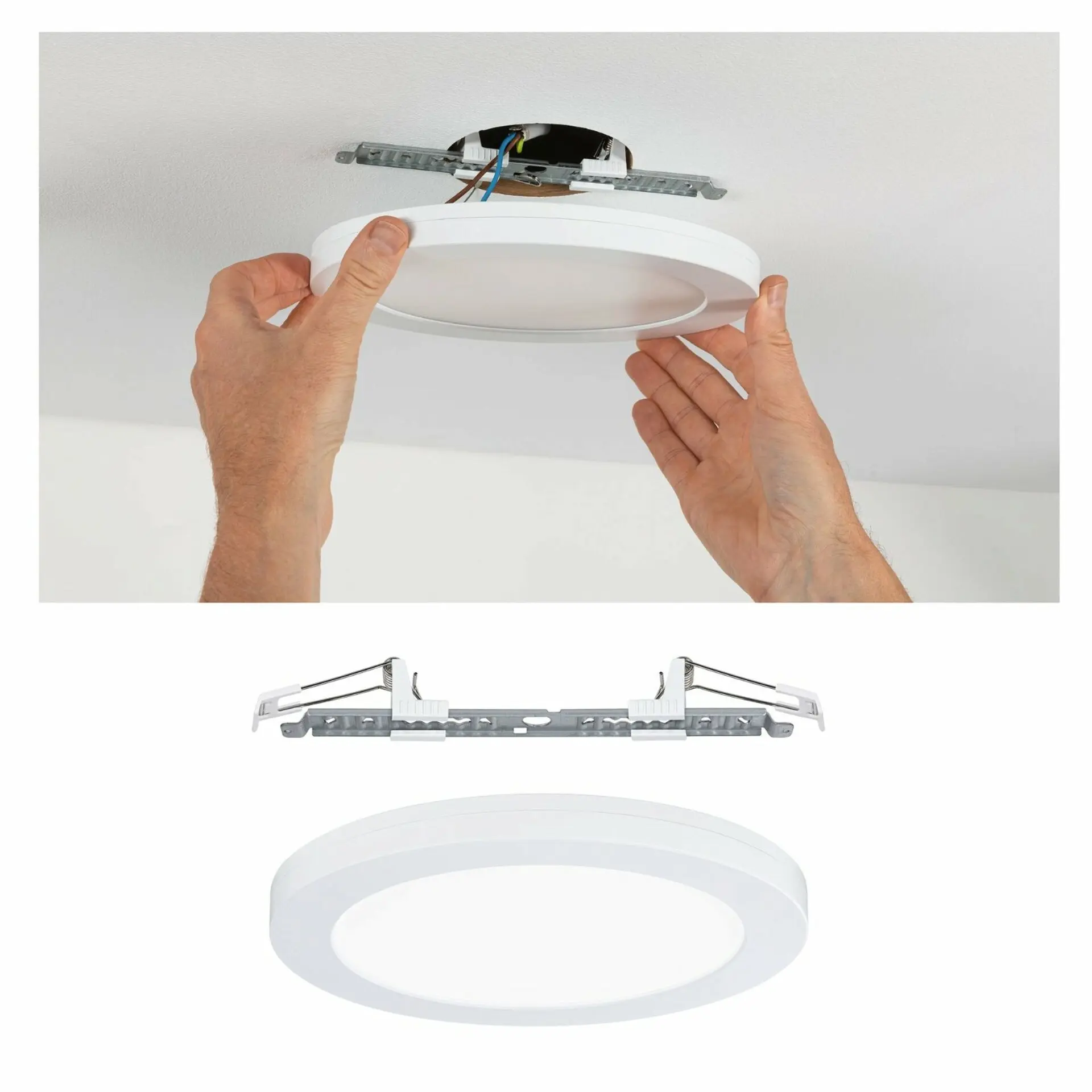 P 95389 LED vestavné svítidlo Cover-it kruhové 225mm, 16,5W 4000K bílá mat Panel pro vestavnou i přisazenou montáž - PAULMANN