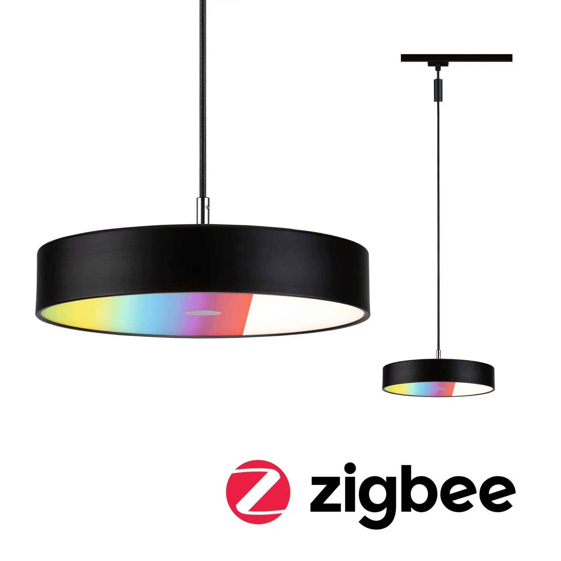 PAULMANN URail závěs Smart Home Zigbee 3.0 Hildor RGBW 10W RGBW+ stmívatelné 230V černá mat
