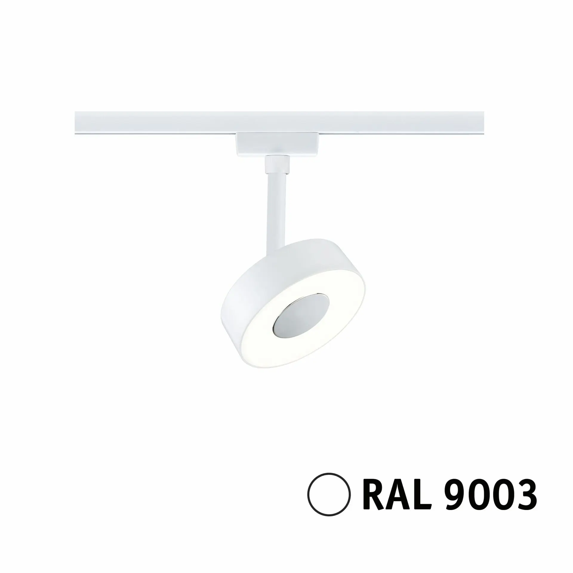 PAULMANN URail LED lištový spot 3-krokové-stmívatelné Circle spot 5W 3000K stmívatelné 230V bílá
