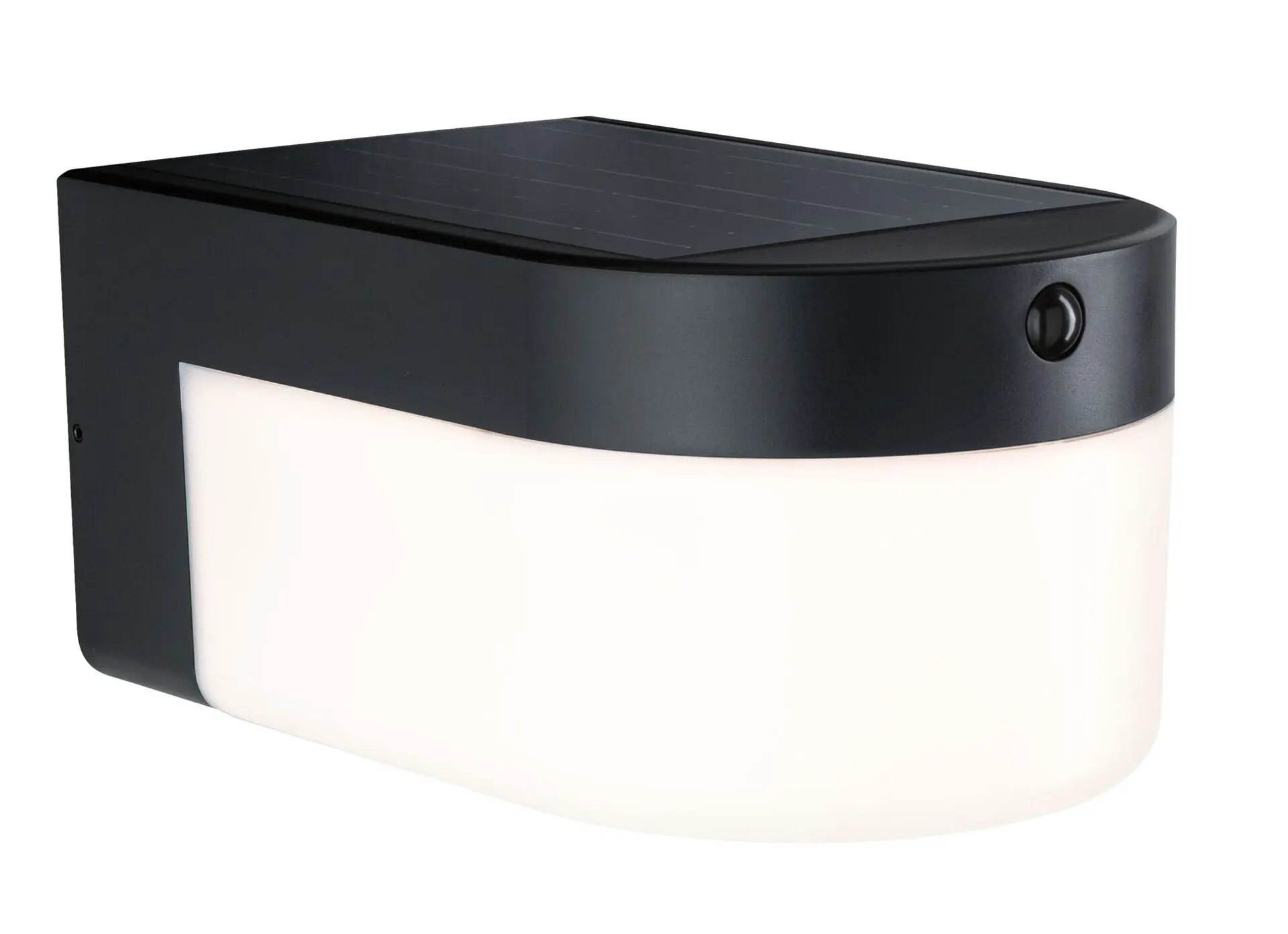 PAULMANN Hybrid LED venkovní nástěnné svítidlo Calyne domovní 230V + solární IP44 145x229mm 3000K 2,3W 230V černá