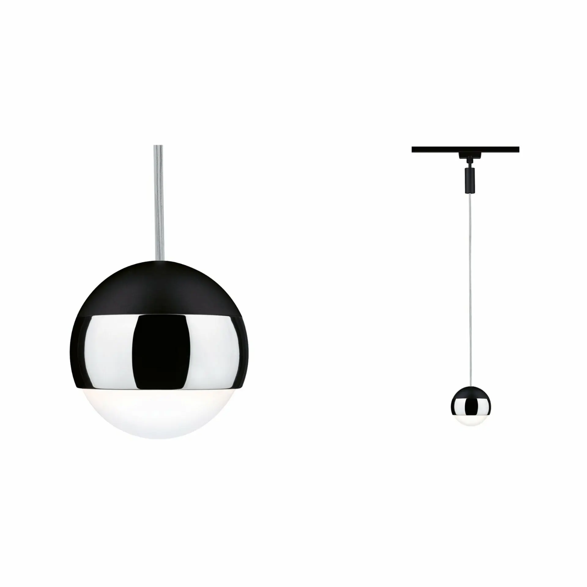 VÝPRODEJ VZORKU PAULMANN URail LED závěs Capsule II 6W 4000K stmívatelné 230V černá mat/chrom