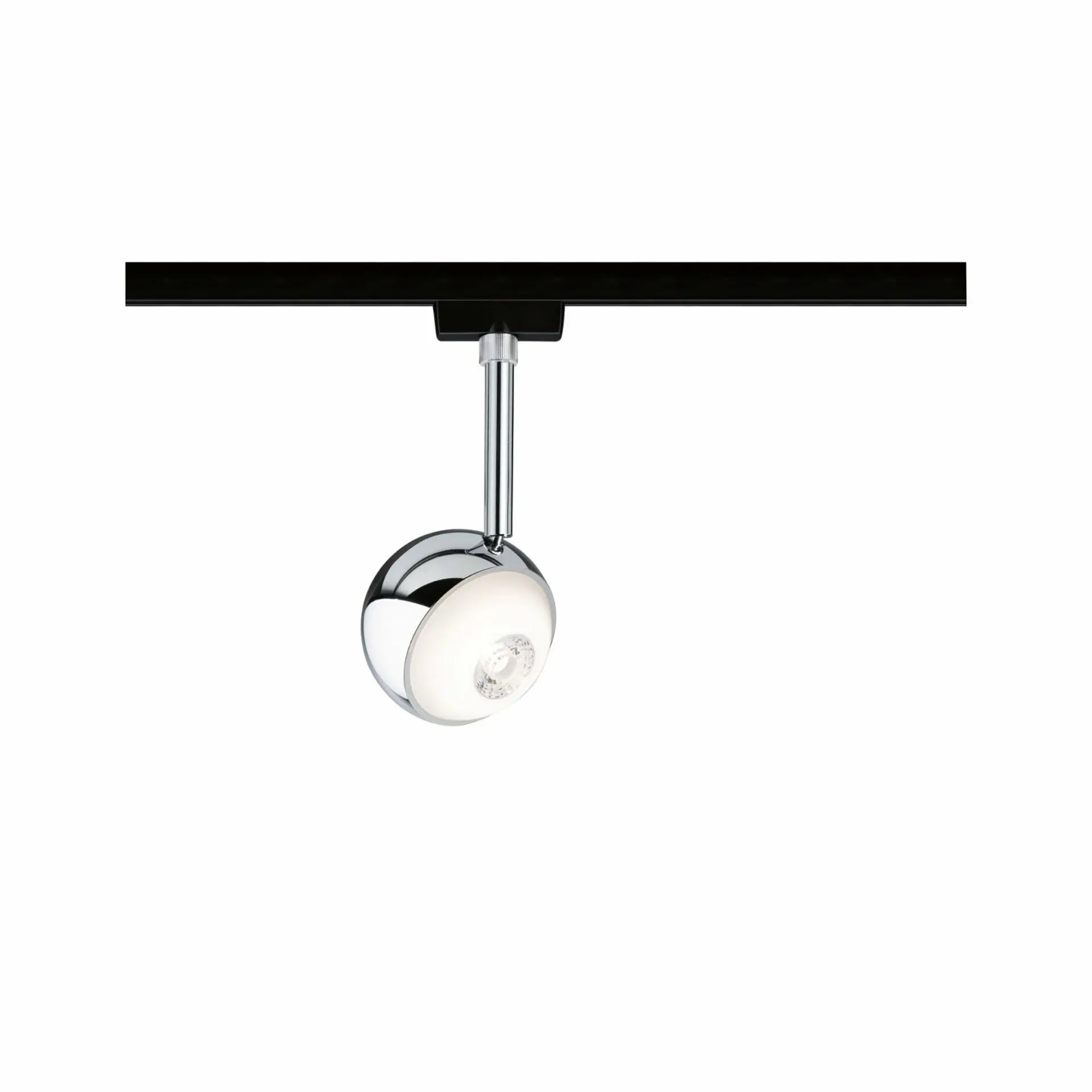 PAULMANN URail LED lištový spot Capsule II spot 6W 2700K stmívatelné 230V černá mat/chrom VÝPRODEJ VZORKU