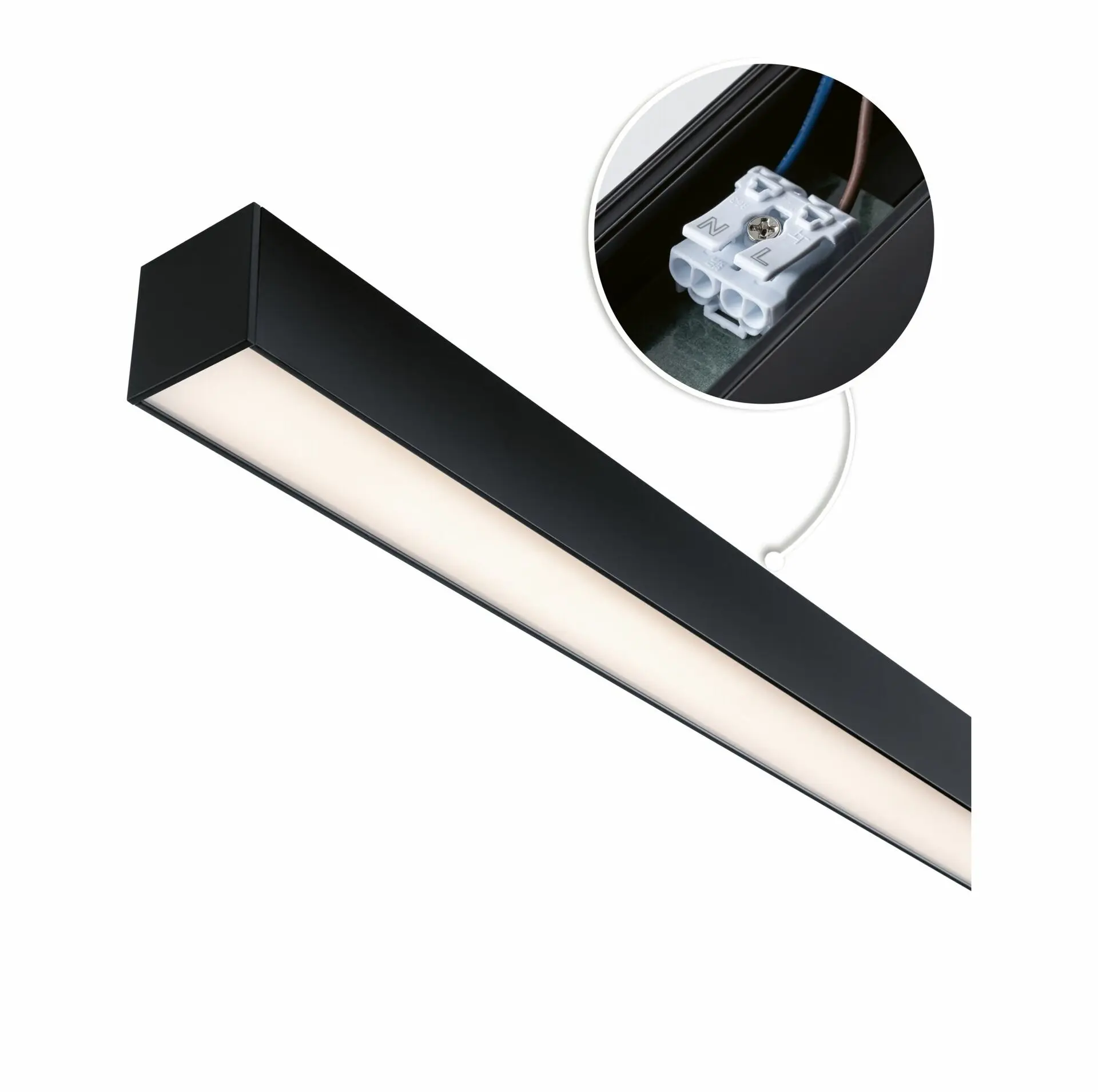 PAULMANN Linion napájení Power Channel 230/24V 17W černá 1m