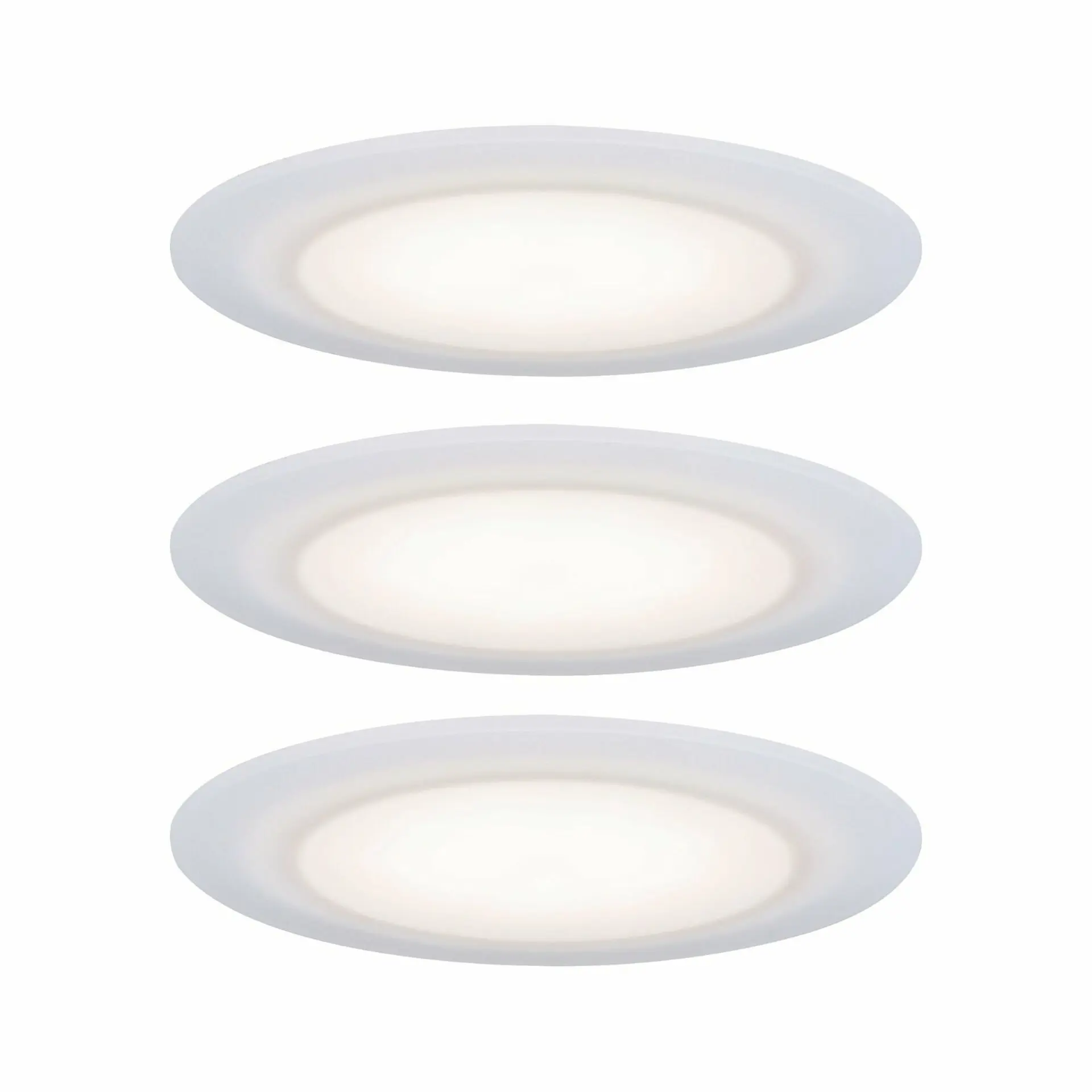 PAULMANN Premium vestavná svítidla sada Suon LED stmívatelné 2700K 3x6,5W 230 V saténové 999.40 P 99940