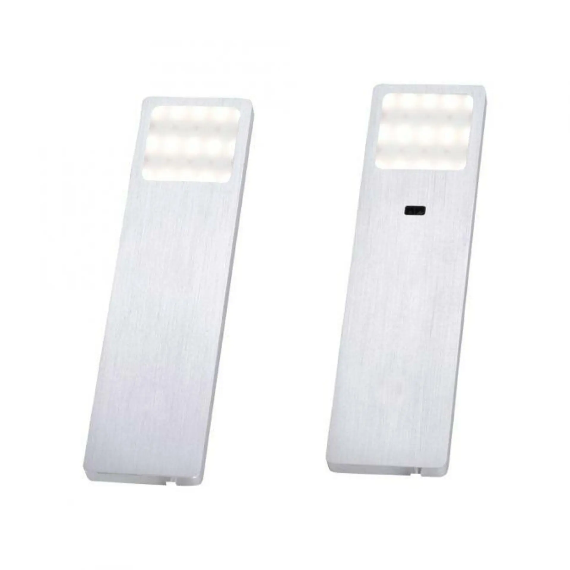 PAUL NEUHAUS LED skříňková svítidla, hliník, hranaté, design 3000K PN 1120-95-2