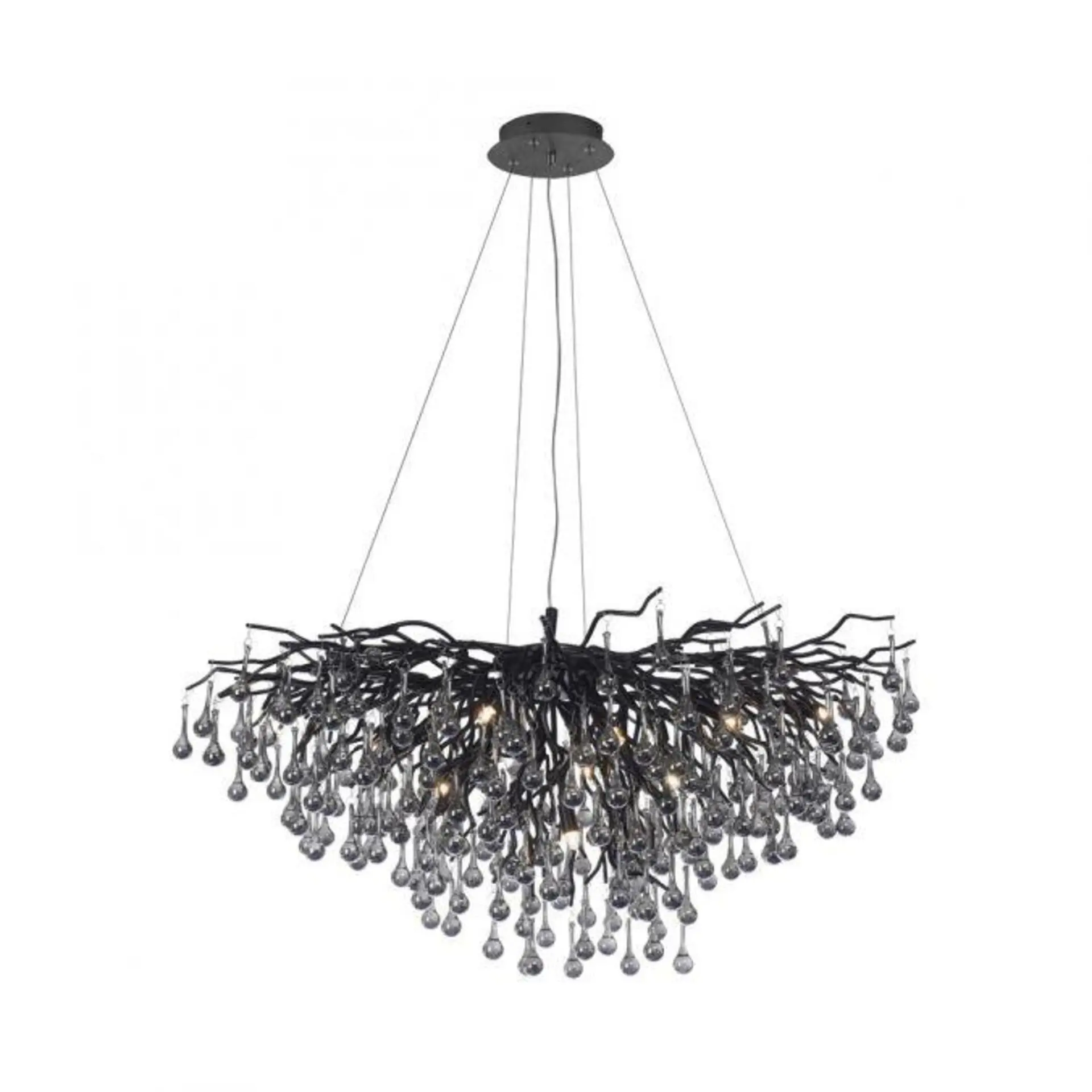 PN 2192-18 Svítidlo závěsné ICICLE černé 10x G9 40W - PAUL NEUHAUS
