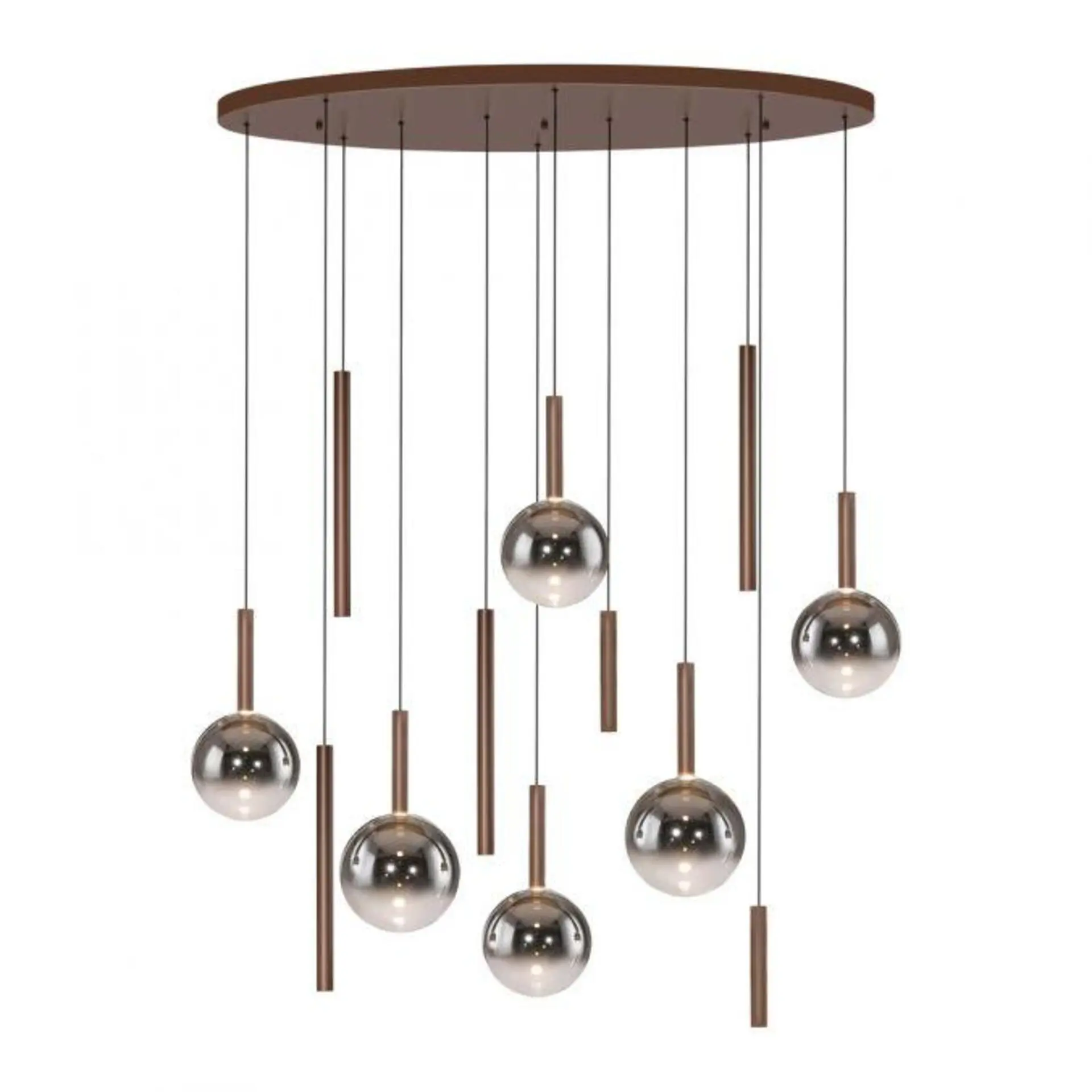 PN 2288-23 LED závěsné svítidlo BOWL, hnědé, stmívatelné vypínačem, SimplyDim, 2700K - PAUL NEUHAUS