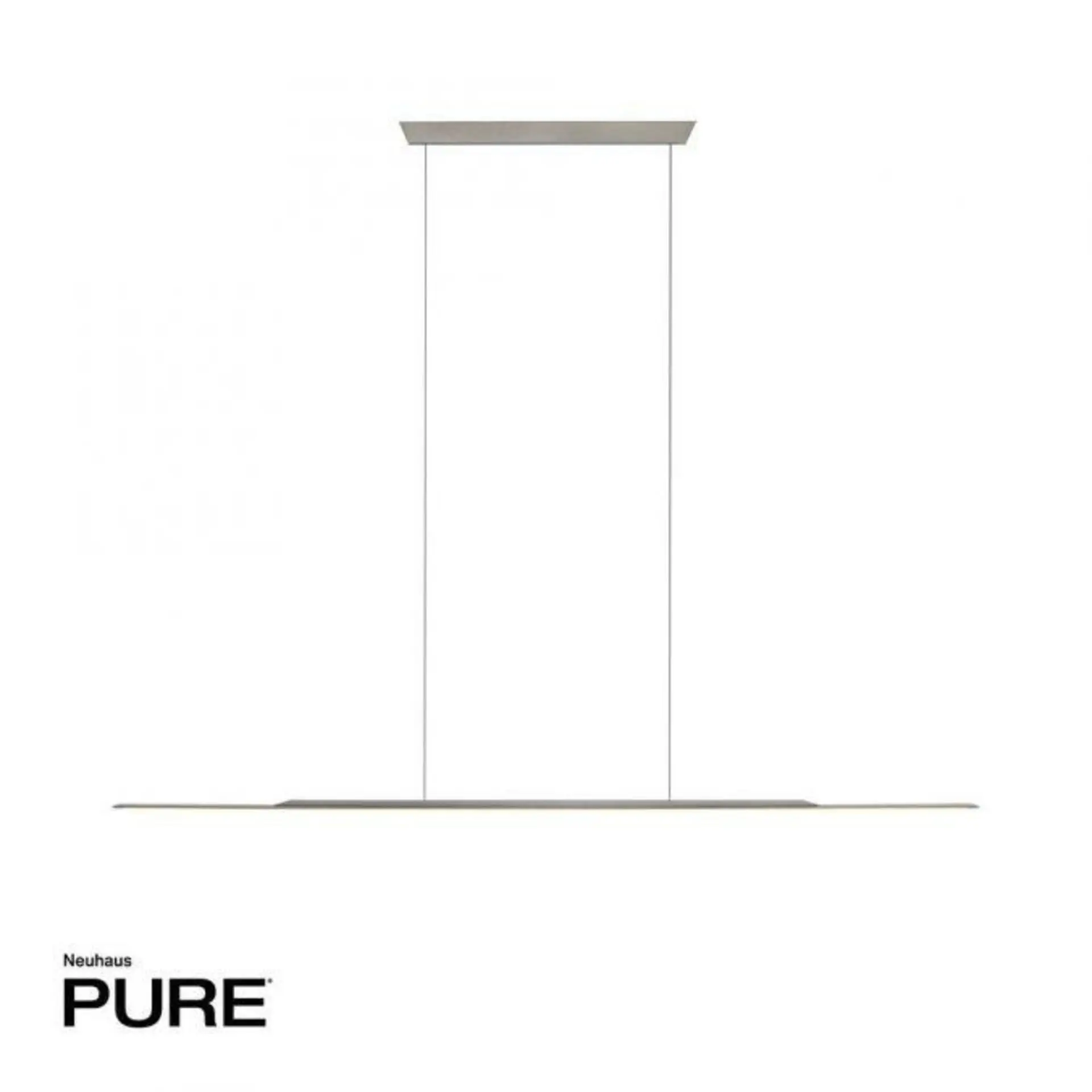 PAUL NEUHAUS Závěsné svítidlo PURE Surface LED 3000K 125cm platina 2301-15