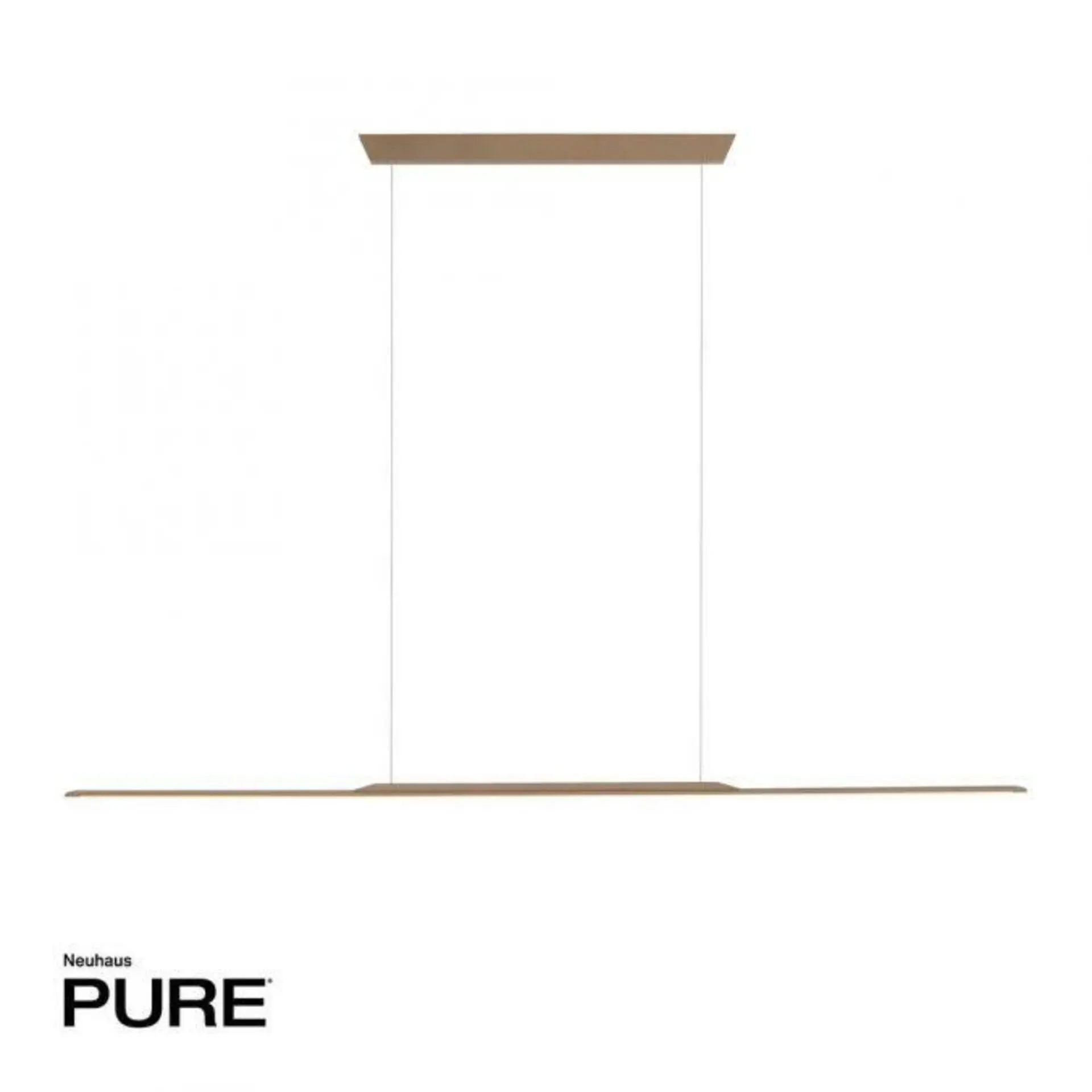 PAUL NEUHAUS Závěsné svítidlo PURE Surface 160x25 nastavitelná výška 3000K bronz 2302-97