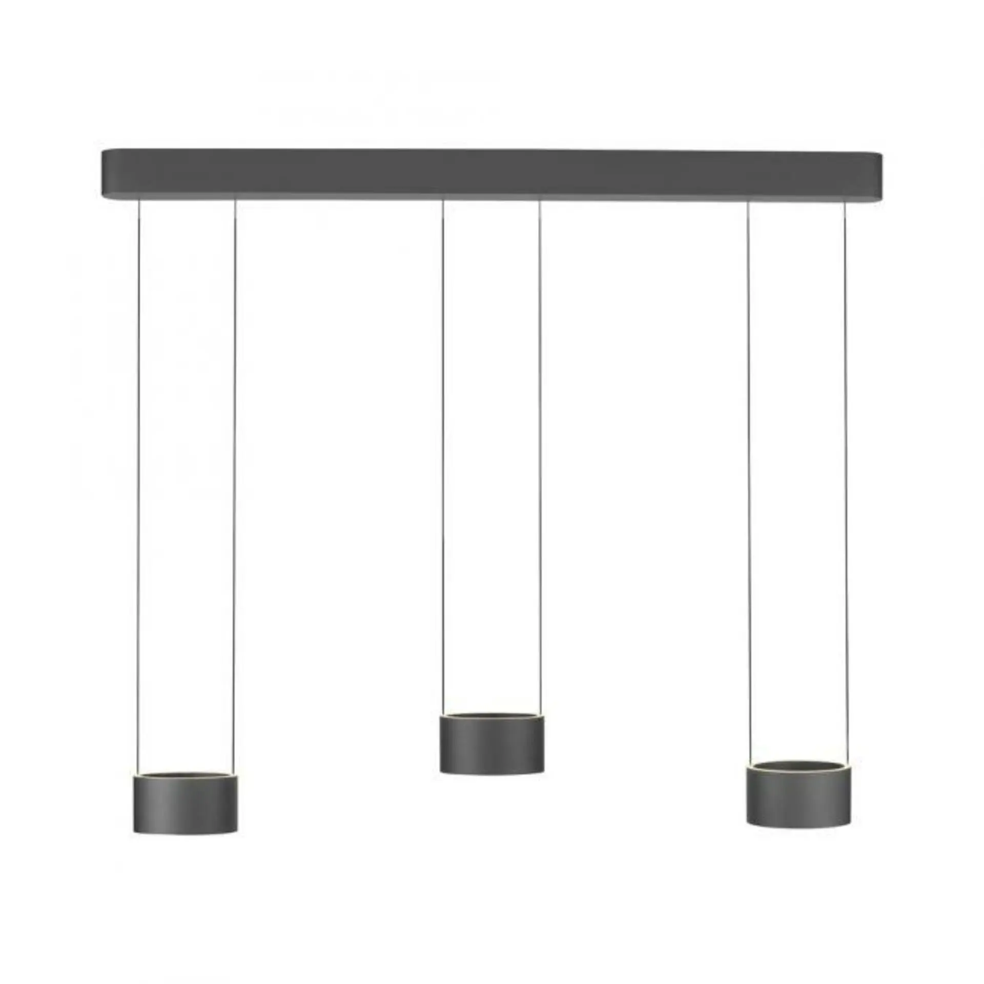 PN 2473-15 LED závěsné svítidlo PURE Clipse, šedá, dálkový ovladač, Comfort Lift, paměťová funkce 2200-5000K - PAUL NEUHAUS