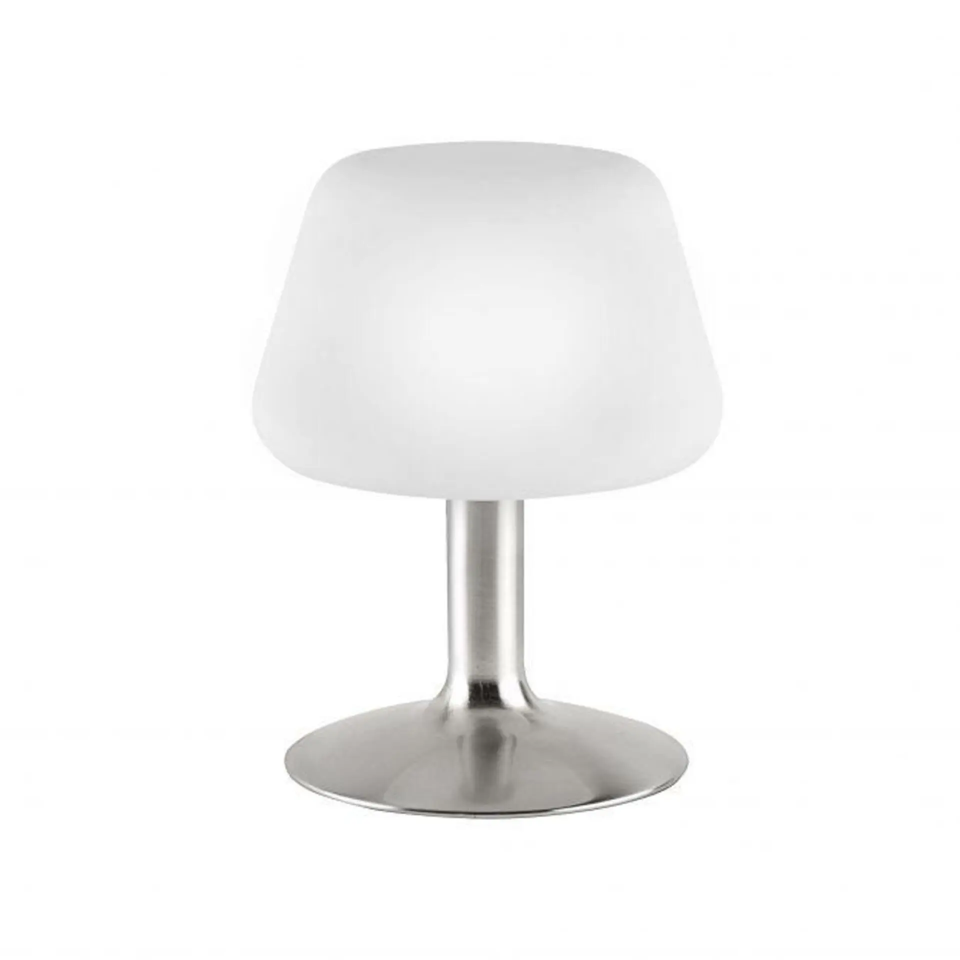 PN 4078-55 TILL LED stolní lampa v oceli a stínítkem z opálového skla, teplá bílá barva vč. dotykového stmívání 3000K - PAUL NEUHAUS