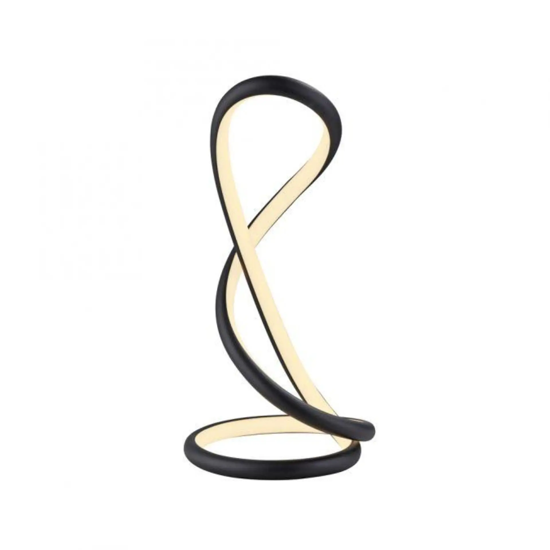 PAUL NEUHAUS LED stolní lampa TWIST, černá, noční stolní lampa, šňůrový stmívač 2700K