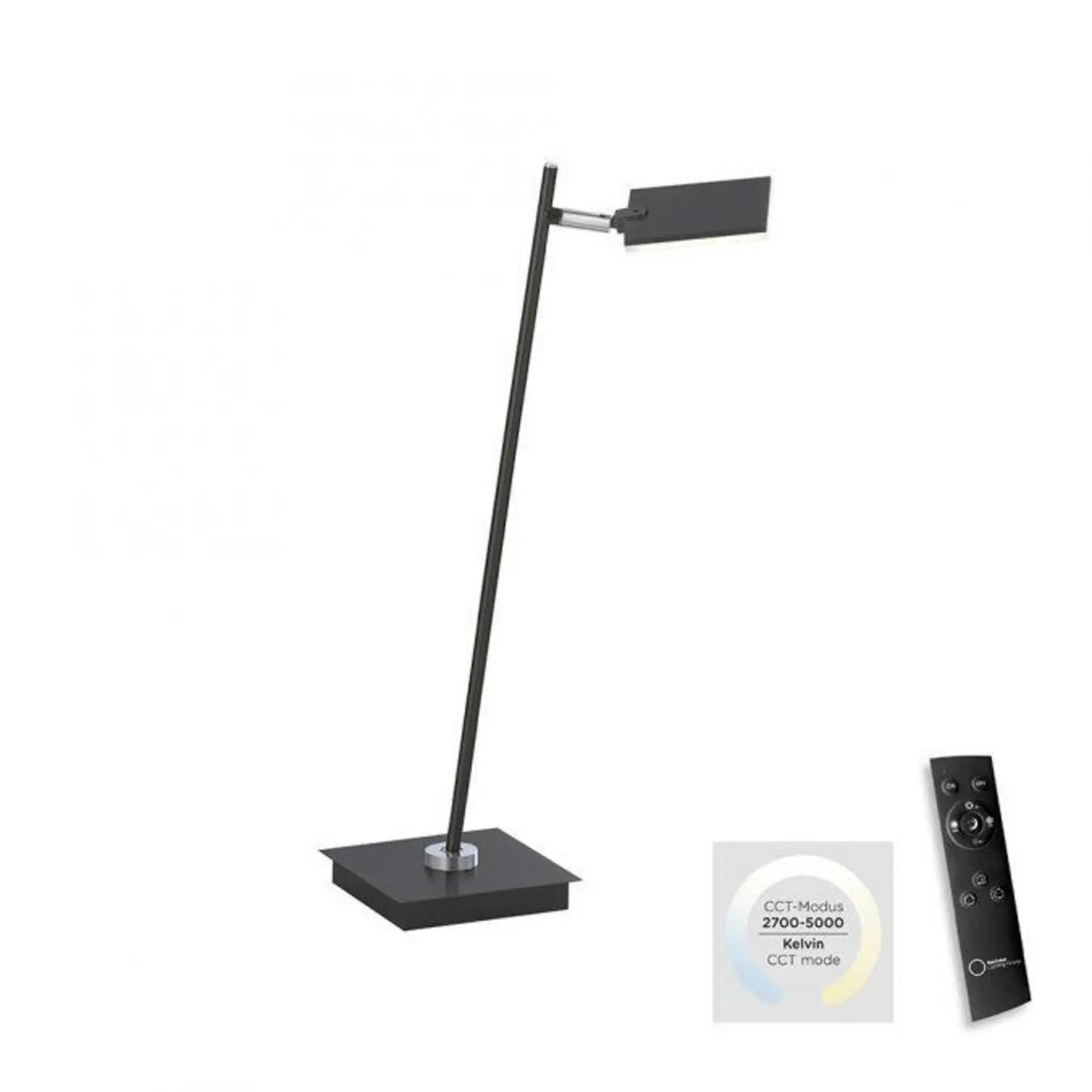PN 4356-18 PURE MIRA LED stolní lampa černá, stmívatelná, na psací stůl 2700-5000K - PAUL NEUHAUS