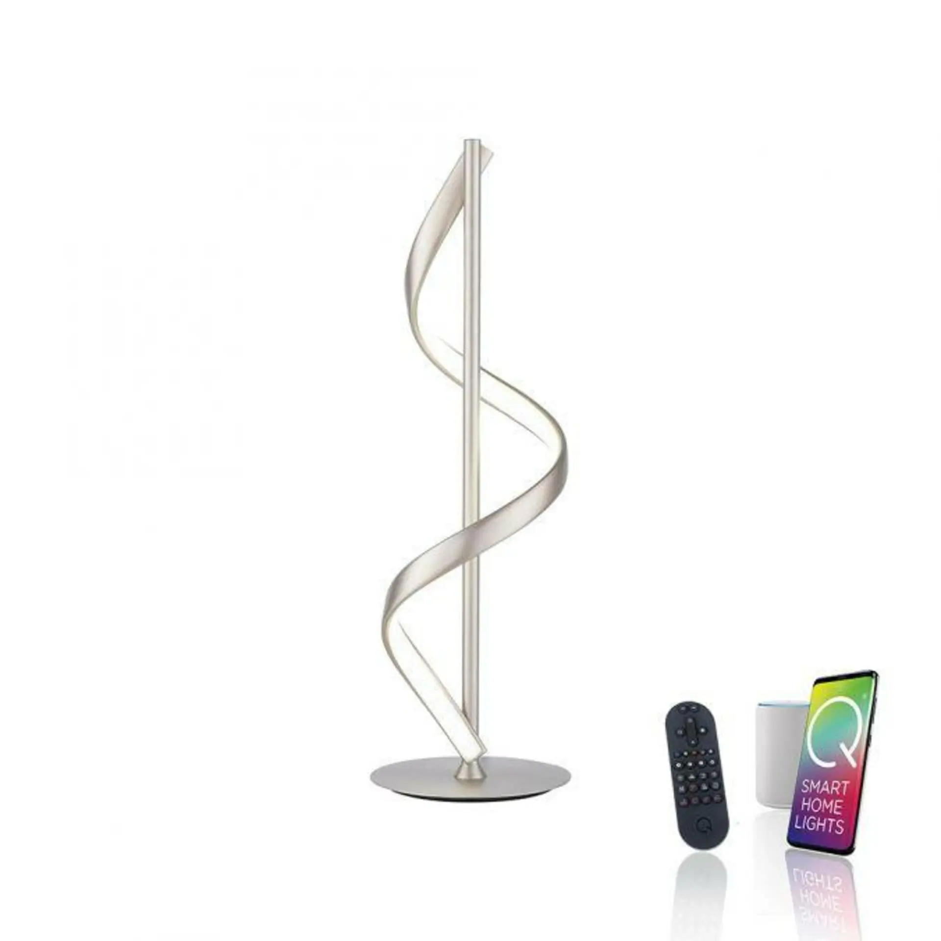 PN 4385-55 Paul Neuhaus LED stolní lampa Q-SWING stříbrná Smart Home ZigBee 2700-5000K - PAUL NEUHAUS