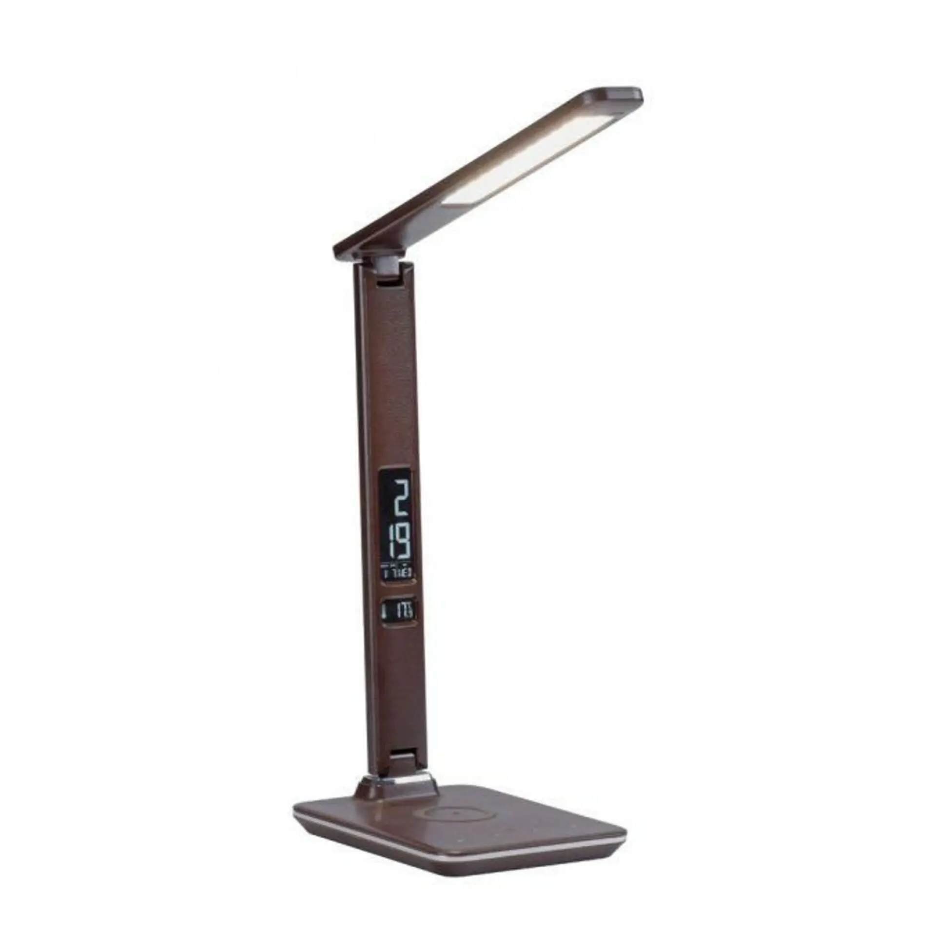 PN 4595-23 ADRIANO LED stolní lampa hnědá barva s funkcí stmívání, indukčním nabíjením mobilních telefonů a nastavitelnou barvou světla 2700-5000K - PAUL NEUHAUS