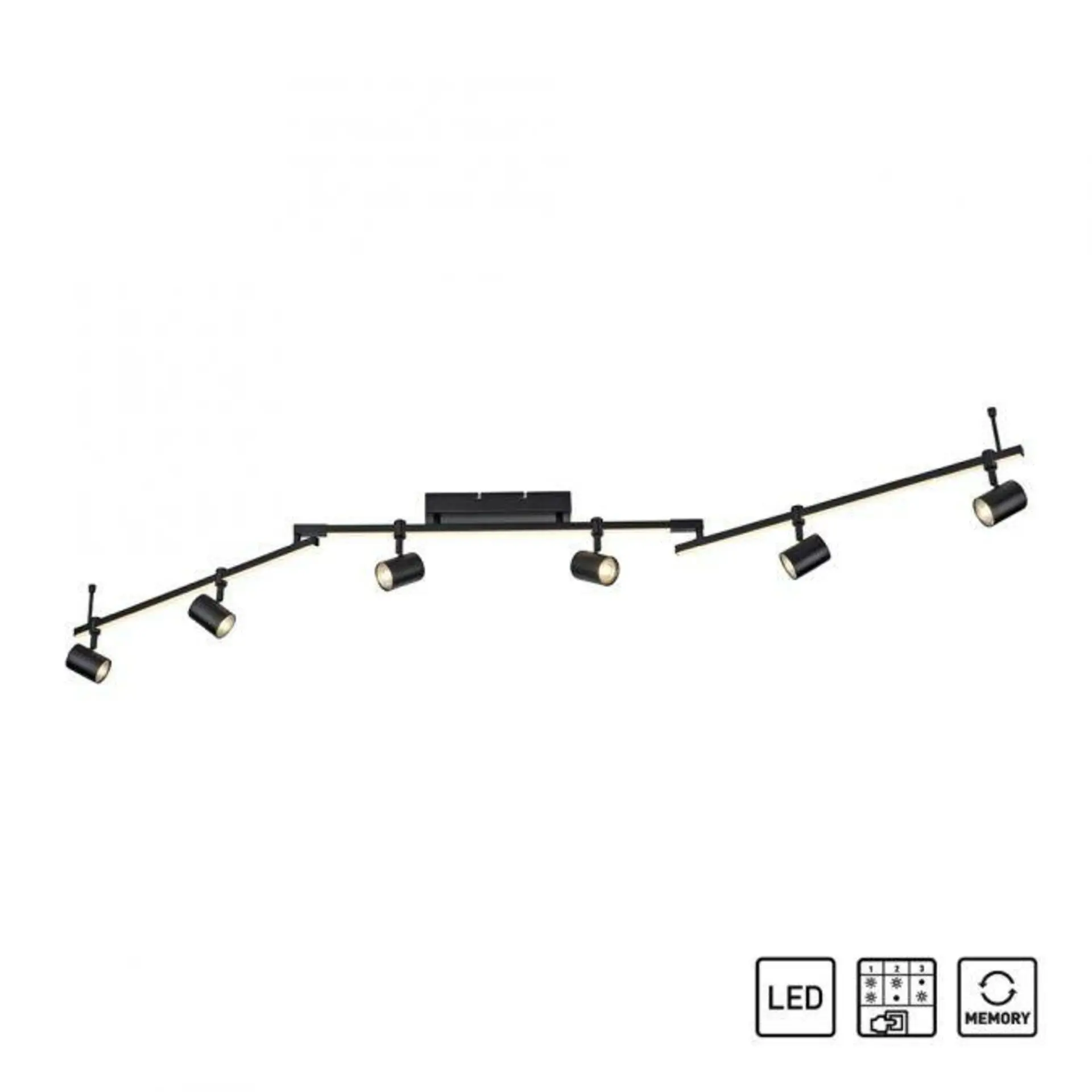 Paul Neuhaus LED 6bodové svítidlo Barik GU10 47W 3200lm 3000K 210x1200x1880mm