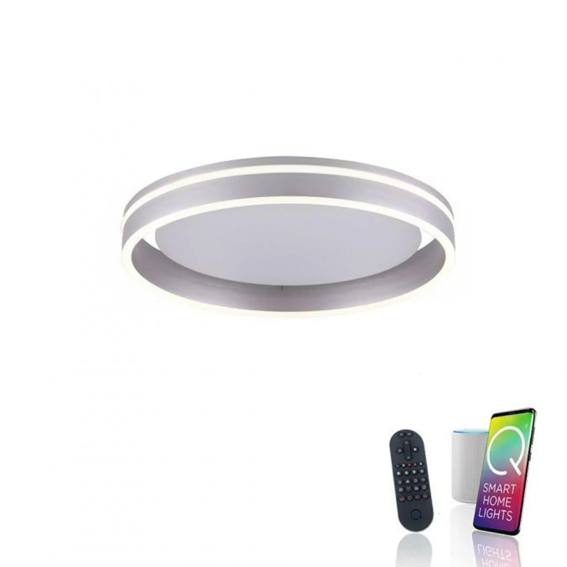 PN 8414-55 Q-VITO LED stropní svítidlo Smart-Home s měnitelnou teplotou chromatičnosti a změna barev s pamětí a ovladačem stmívání ZigBee 2700-5000K - PAUL NEUHAUS