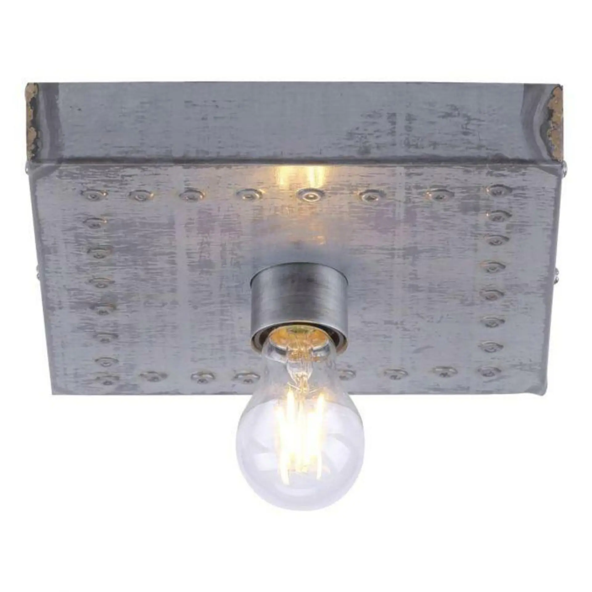 LEUCHTEN DIREKT is JUST LIGHT Stropní svítidlo hranaté v industriálním stylu s paticí E27