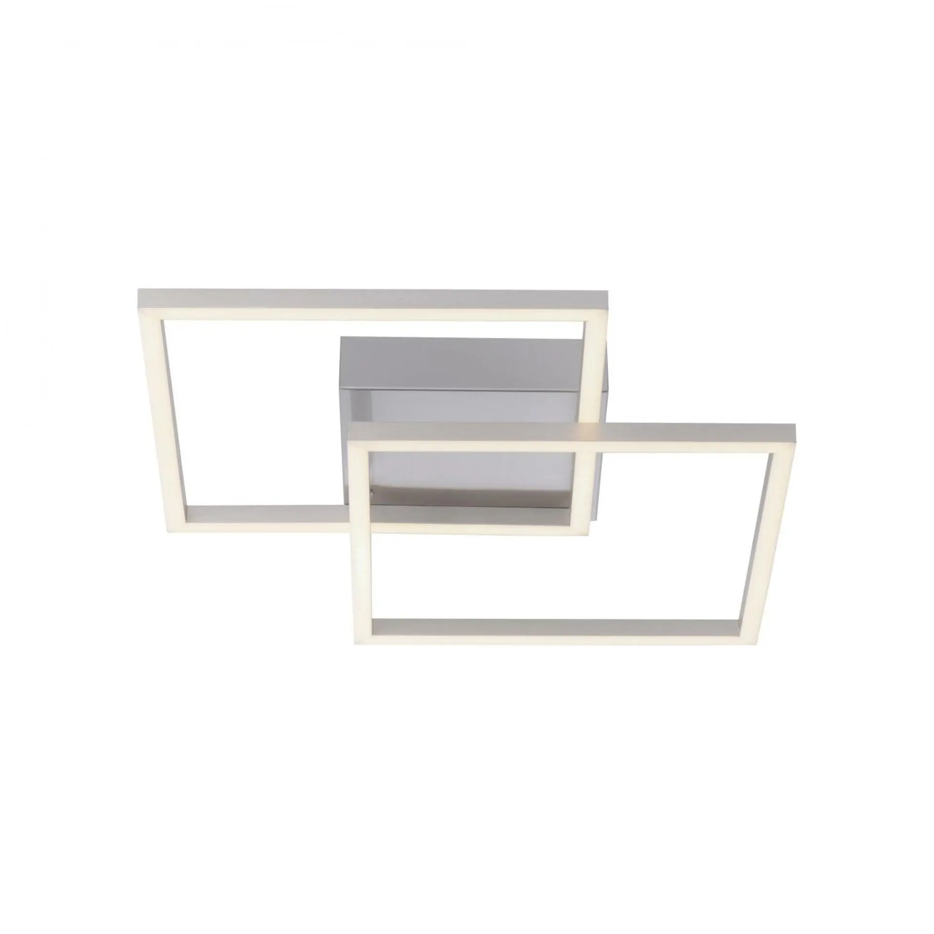 LD 14002-55 IVEN LED stropní svítidlo, barva ocel, hranaté, moderní energeticky úsporné 3000K - LEUCHTEN DIREKT / JUST LIGHT