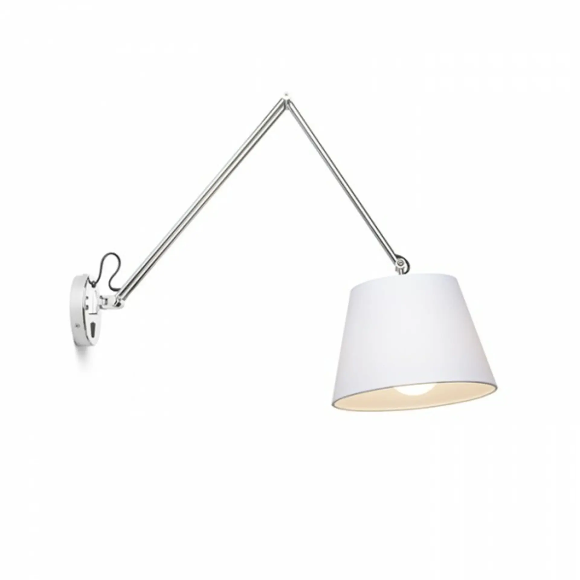 RED - DESIGN RENDL RENDL ASHLEY nástěnná bílá chrom 230V E27 42W R12482
