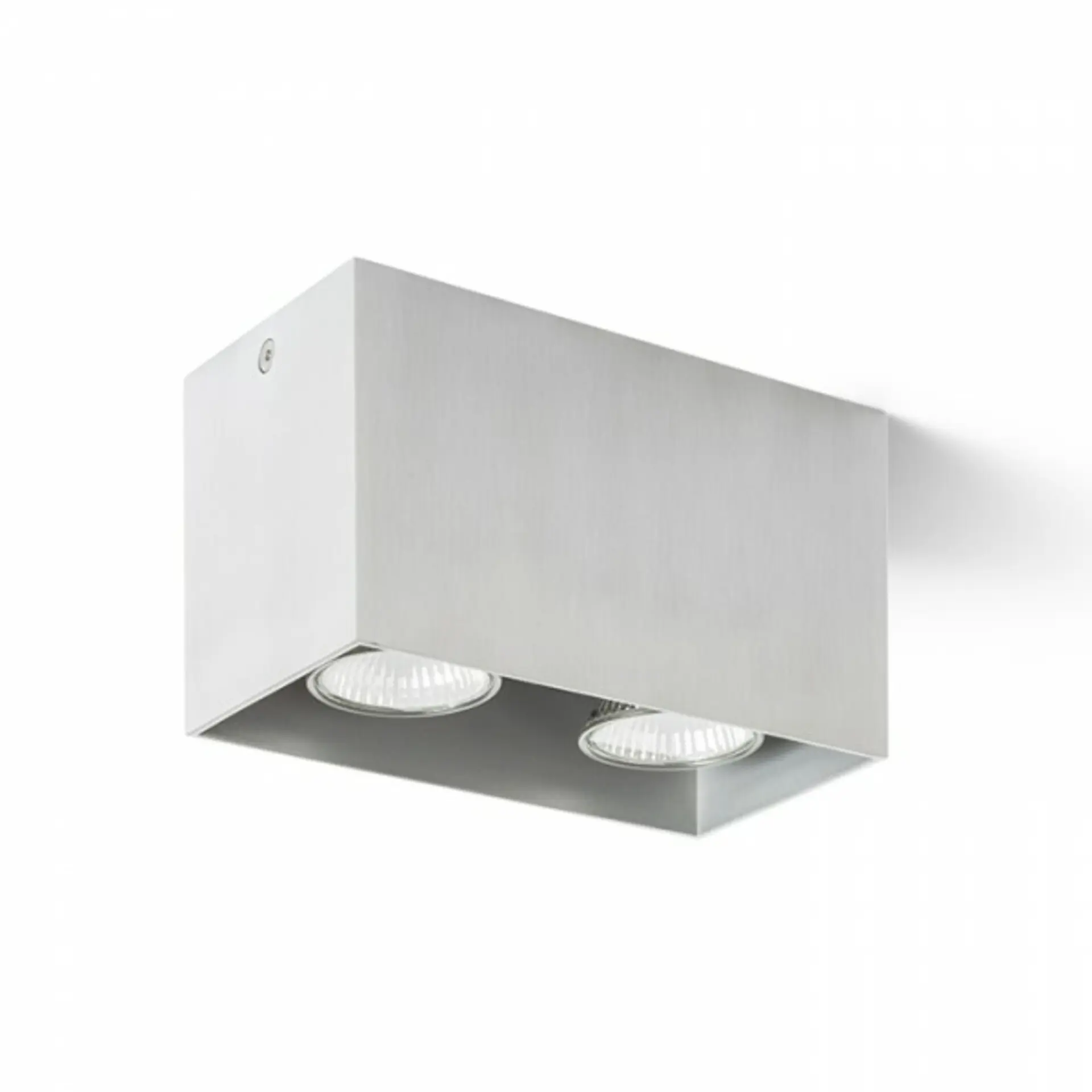RED - DESIGN RENDL RENDL AGATE II stropní česaný hliník 230V GU10 2x35W R12738