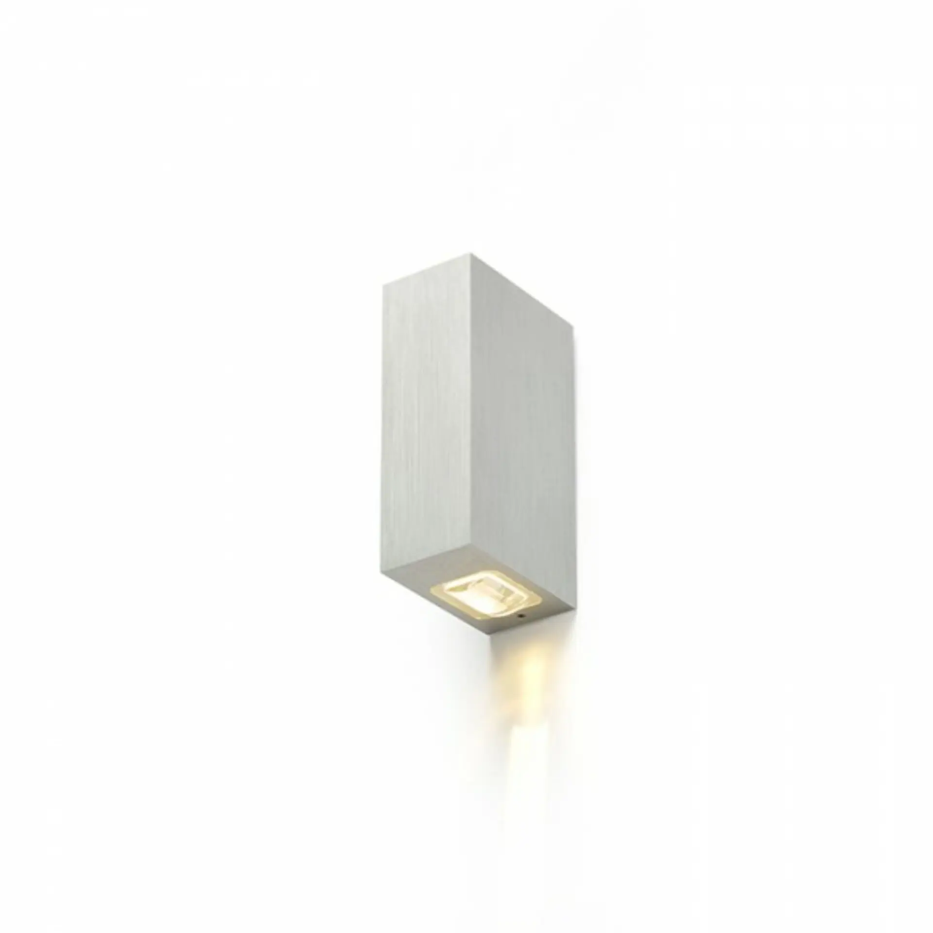 RED R12827 NICK II nástěnná česaný hliník 230V LED 2x3W IP54 3000K - RED - DESIGN RENDL